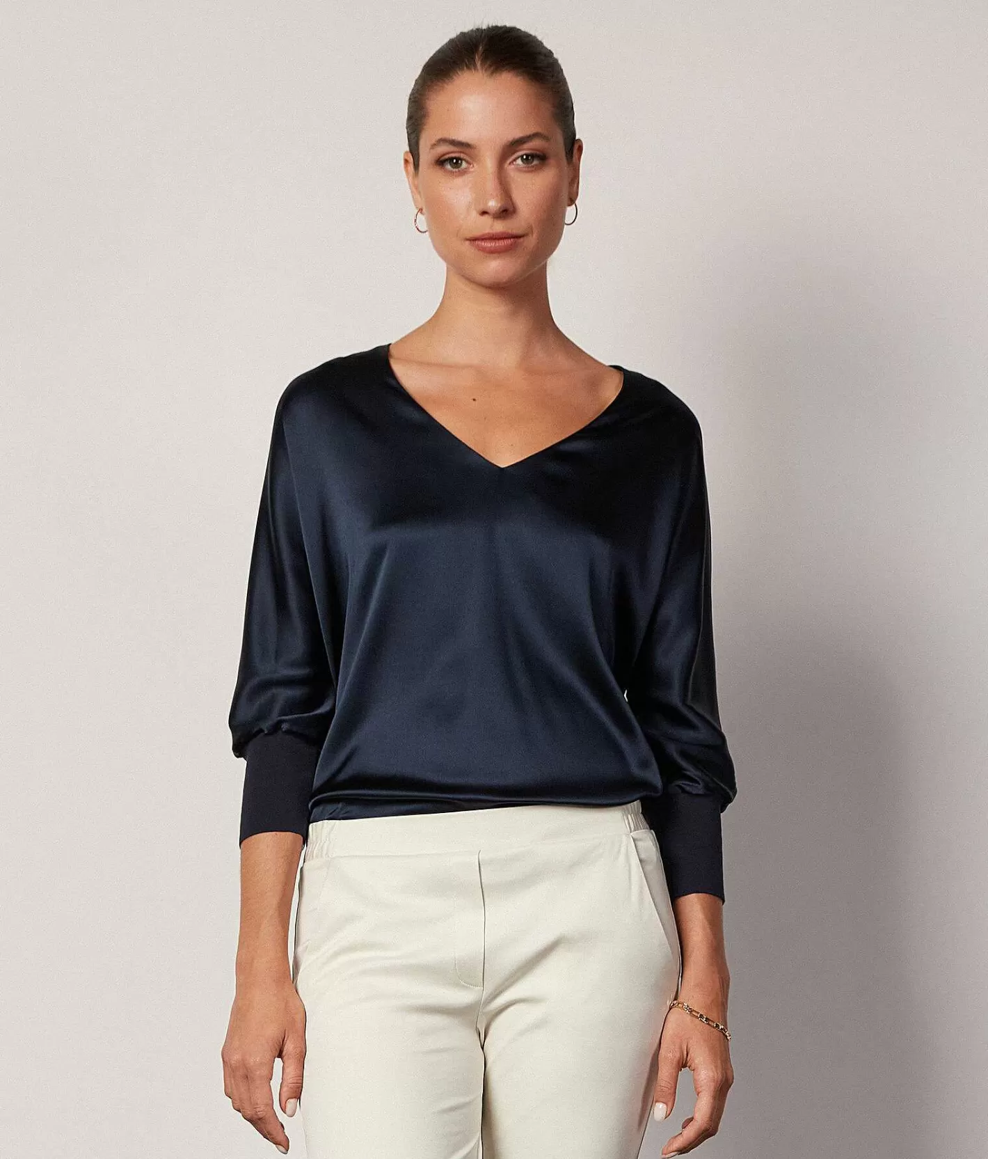 Falconeri Blusa Scollo V In Seta Best