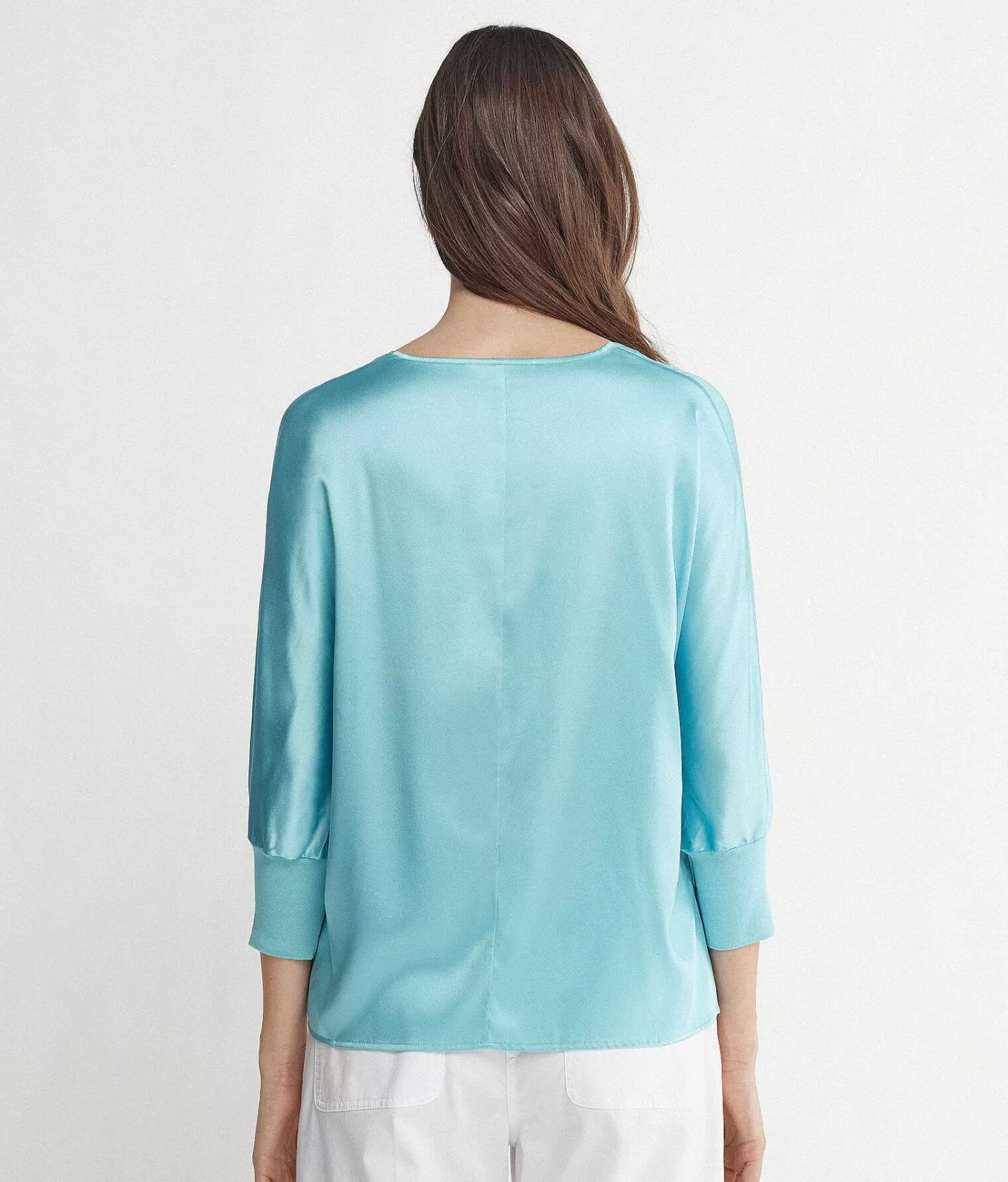 Falconeri Blusa Scollo V In Seta Online