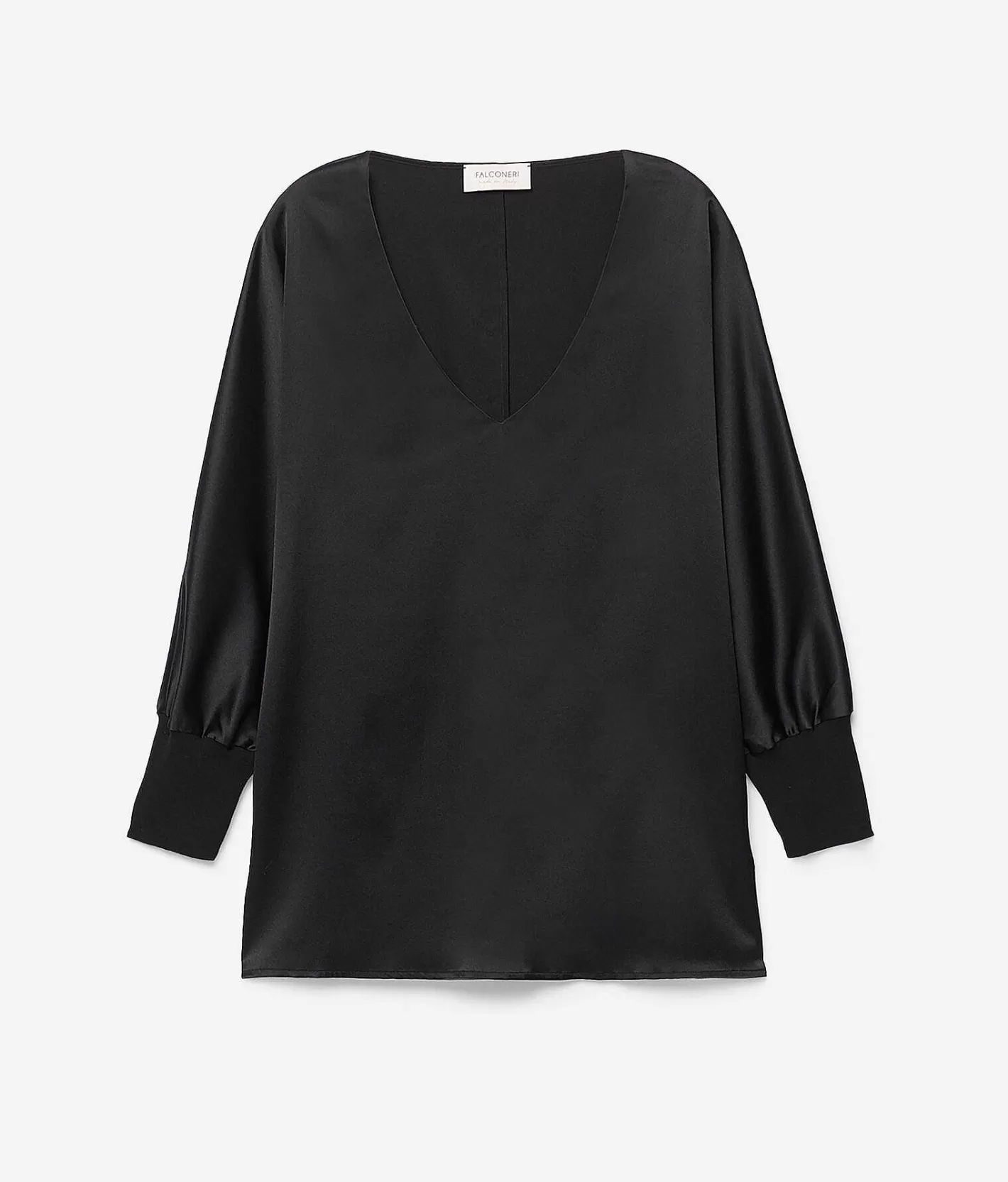 Falconeri Blusa Scollo V In Seta Store