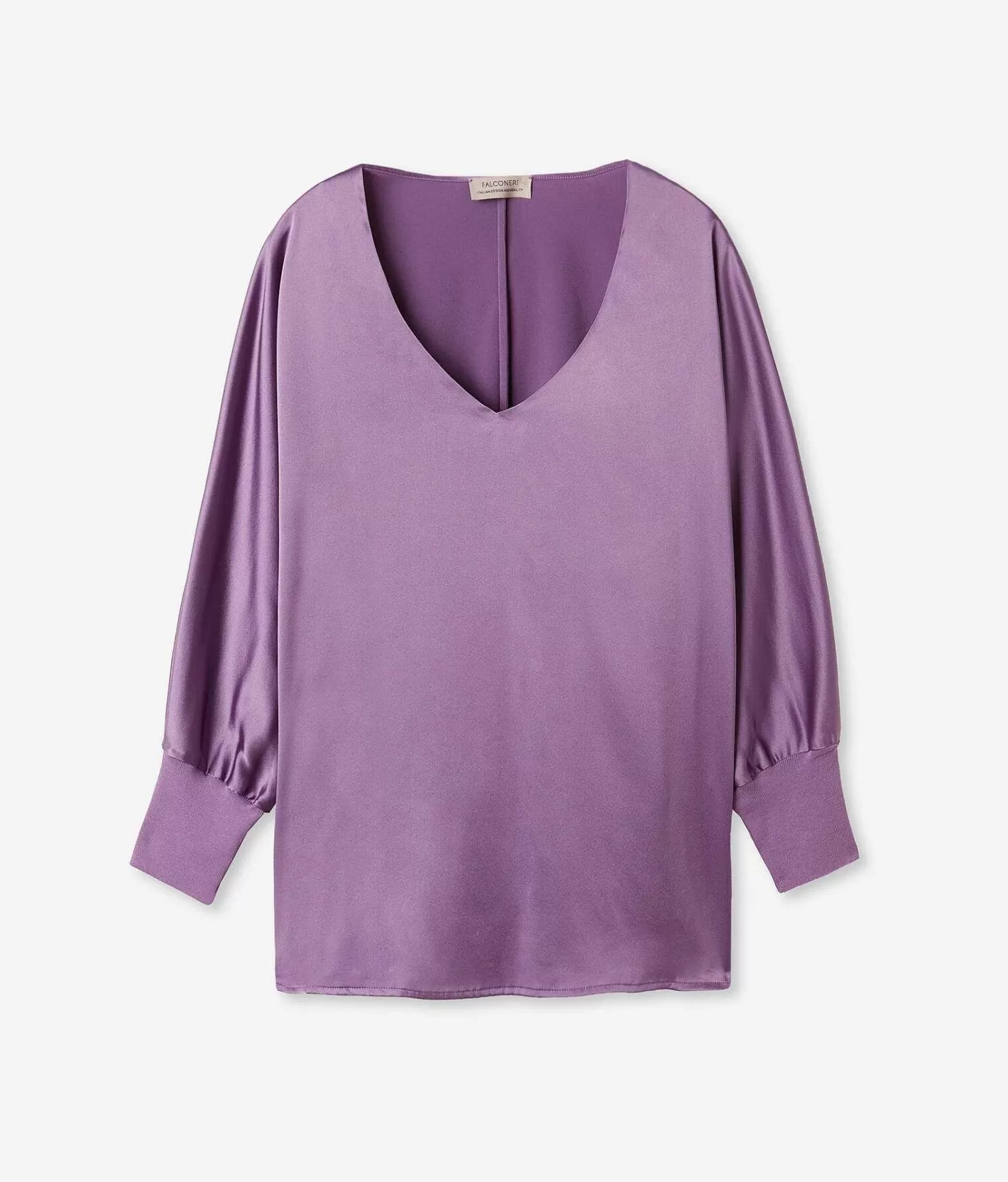 Falconeri Blusa Scollo V In Seta Sale