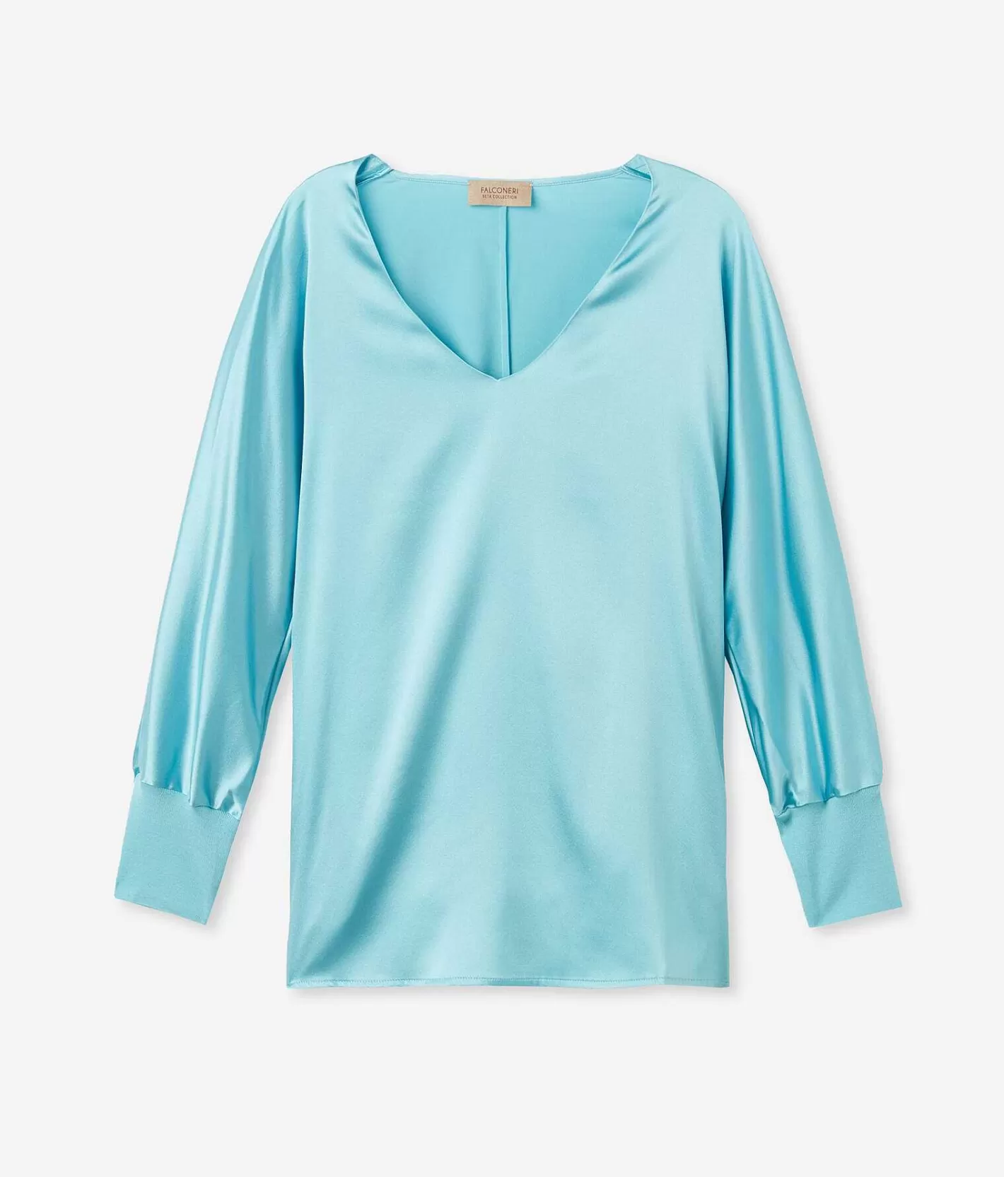 Falconeri Blusa Scollo V In Seta Online