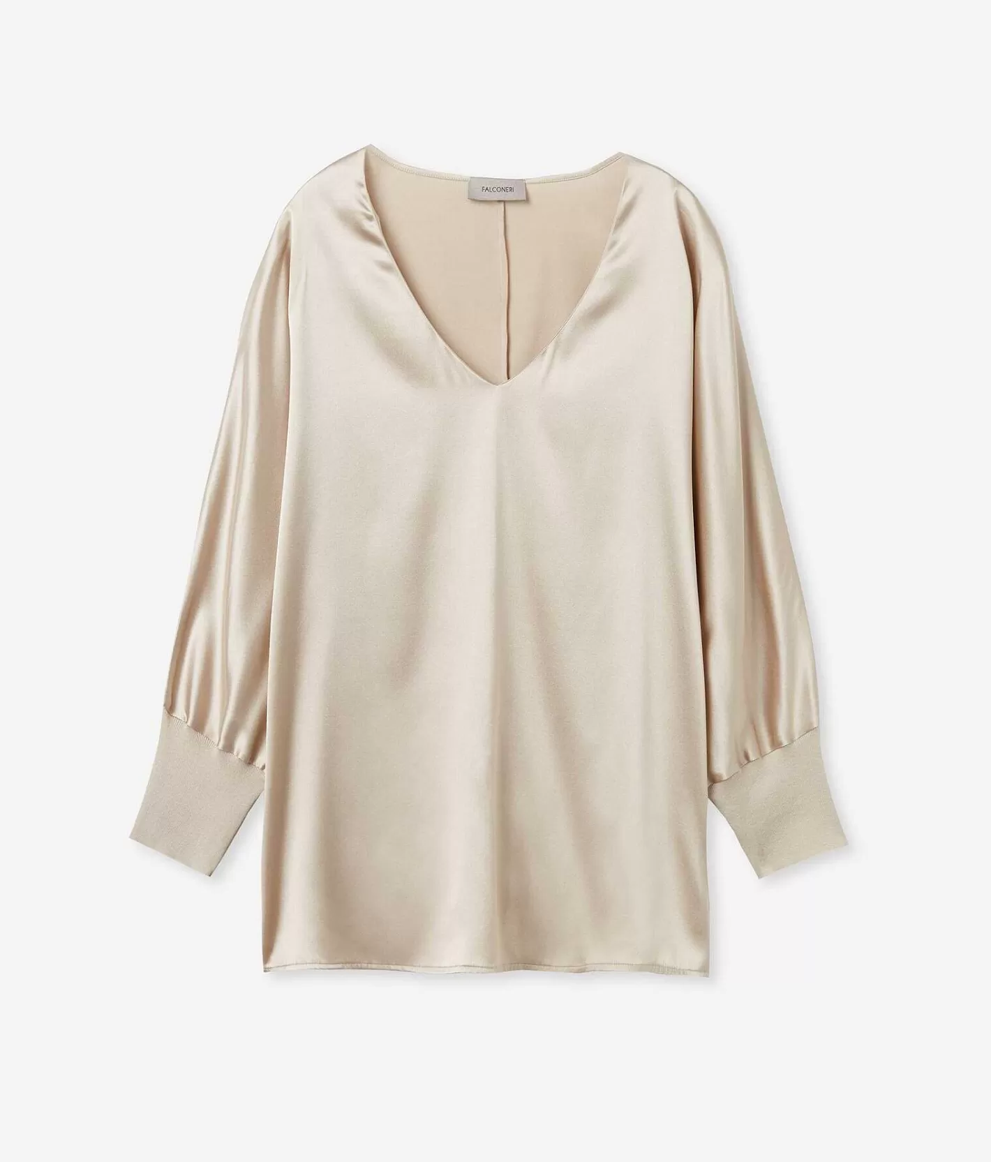 Falconeri Blusa Scollo V In Seta Cheap