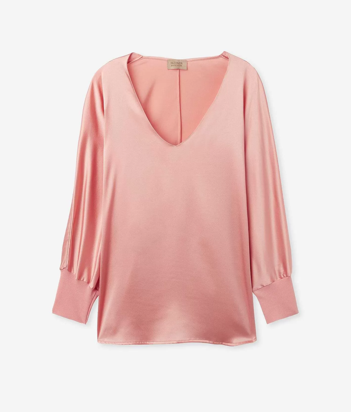 Falconeri Blusa Scollo V In Seta New