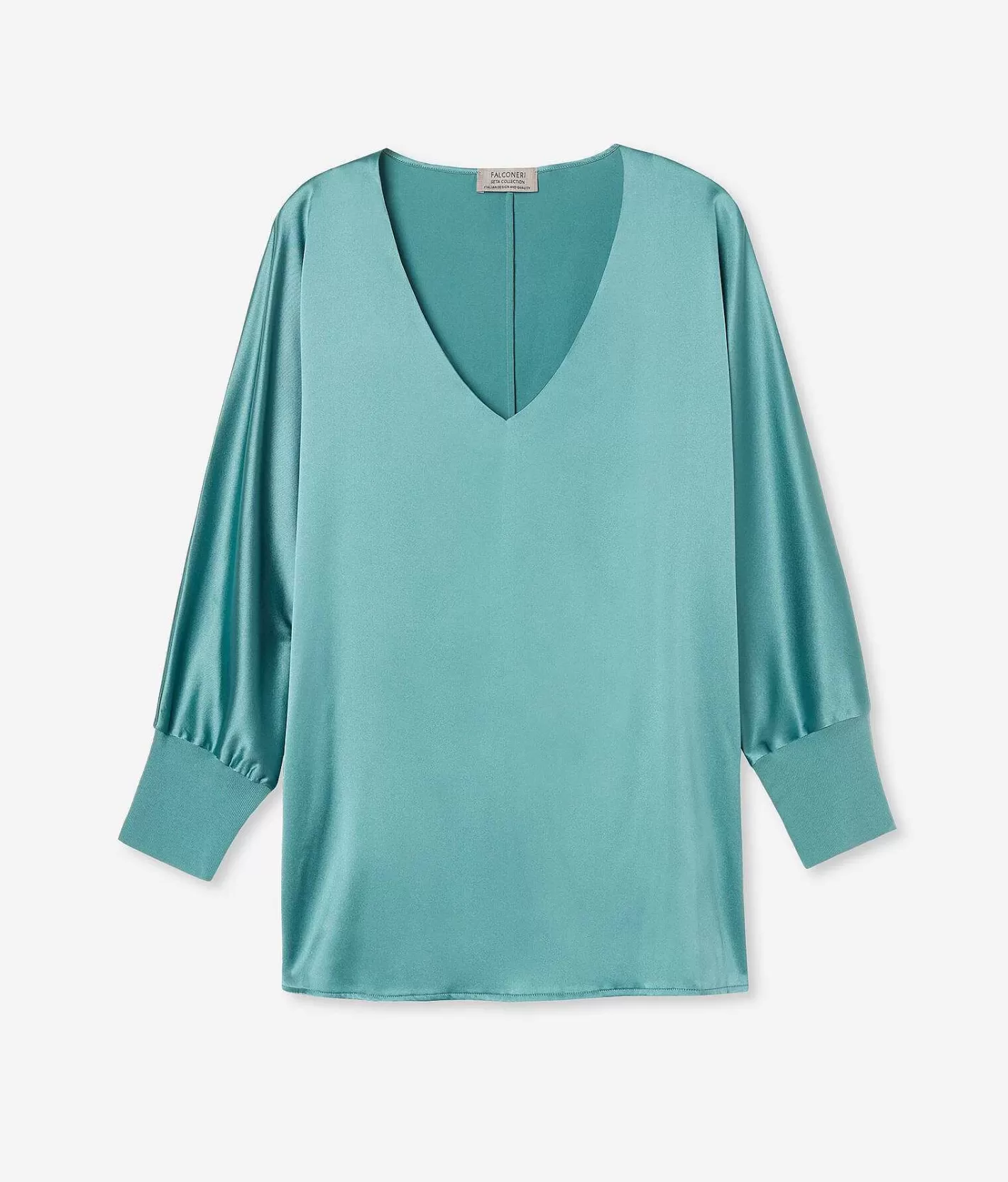 Falconeri Blusa Scollo V In Seta Best