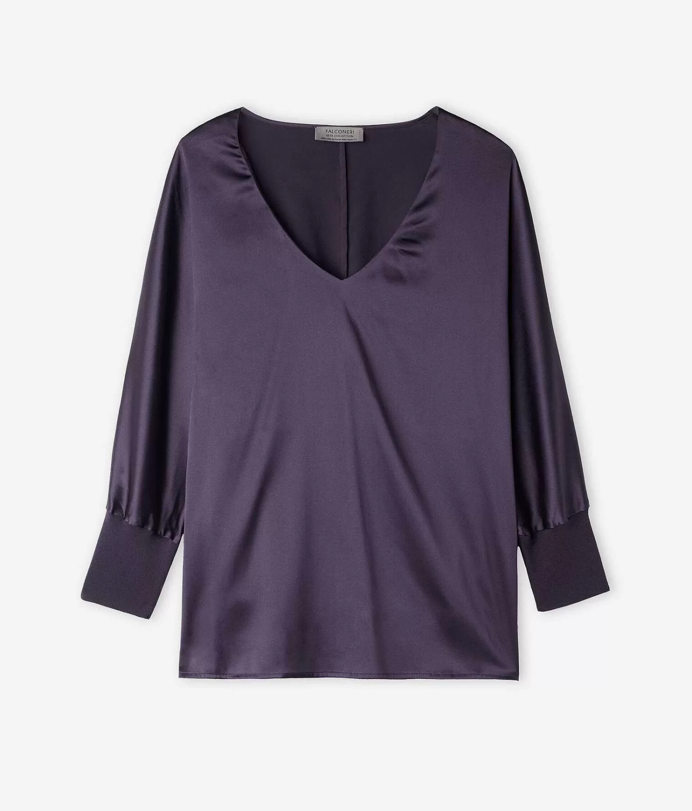 Falconeri Blusa Scollo V In Seta Flash Sale