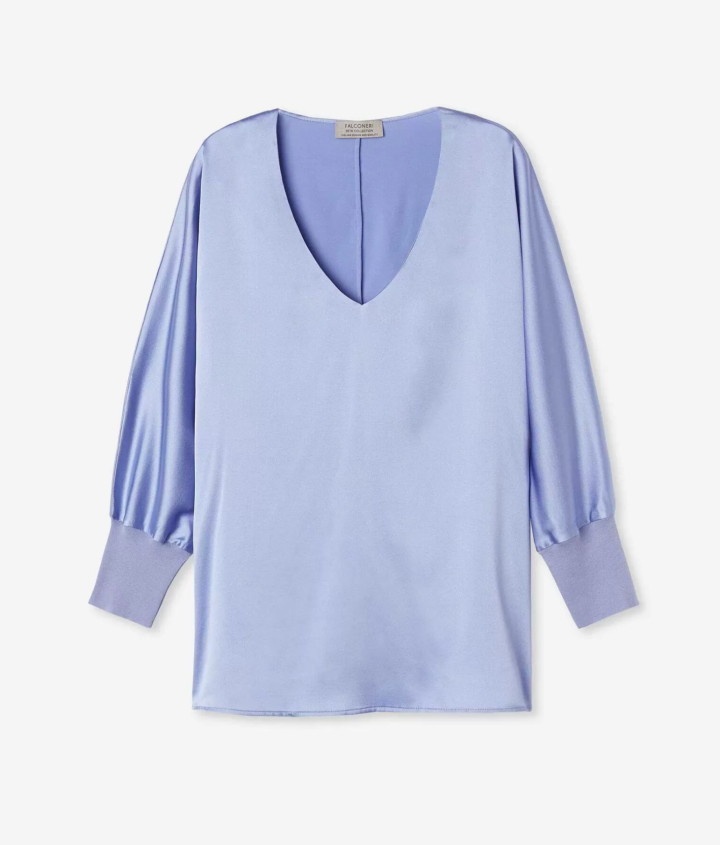 Falconeri Blusa Scollo V In Seta Cheap