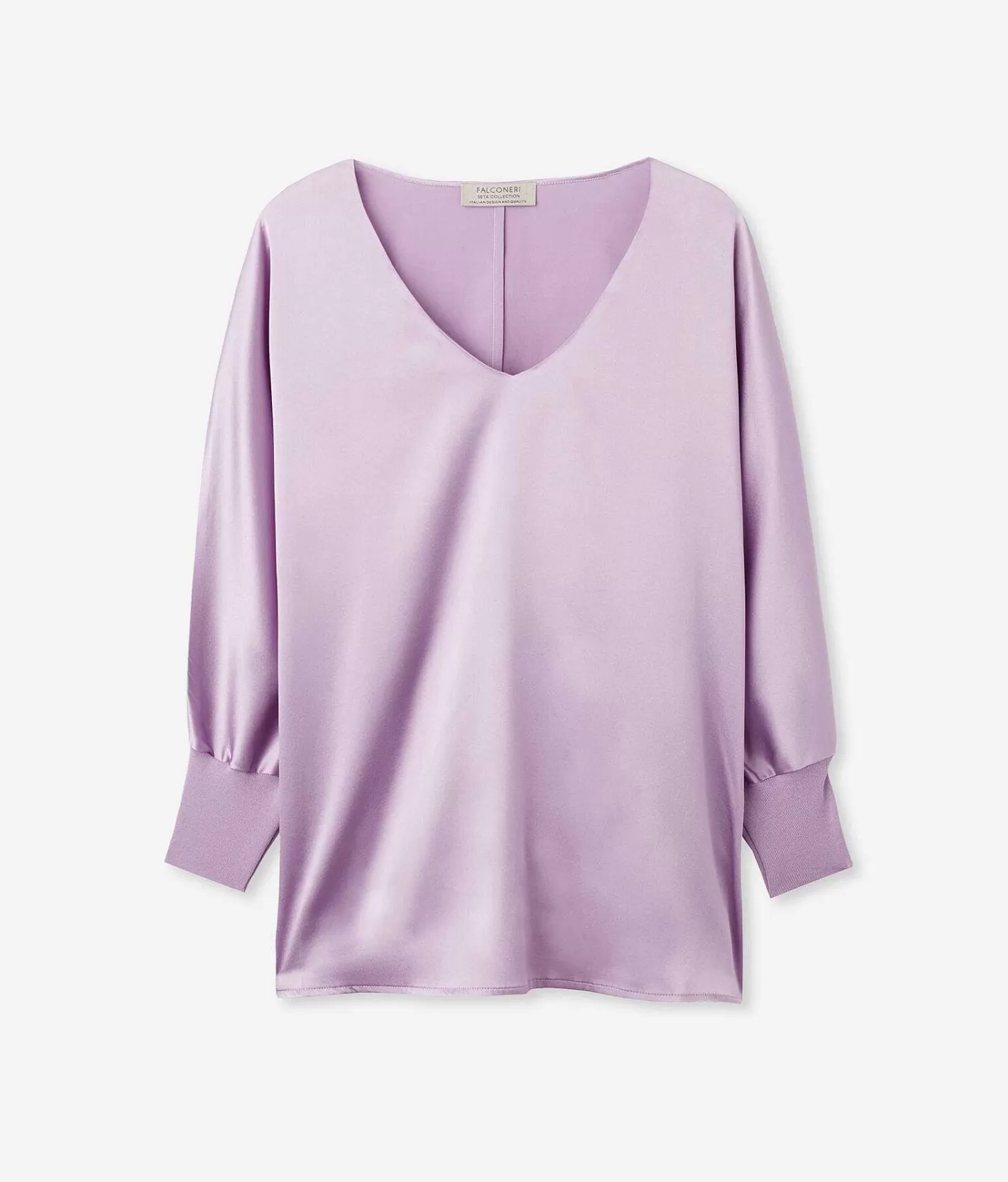 Falconeri Blusa Scollo V In Seta Best