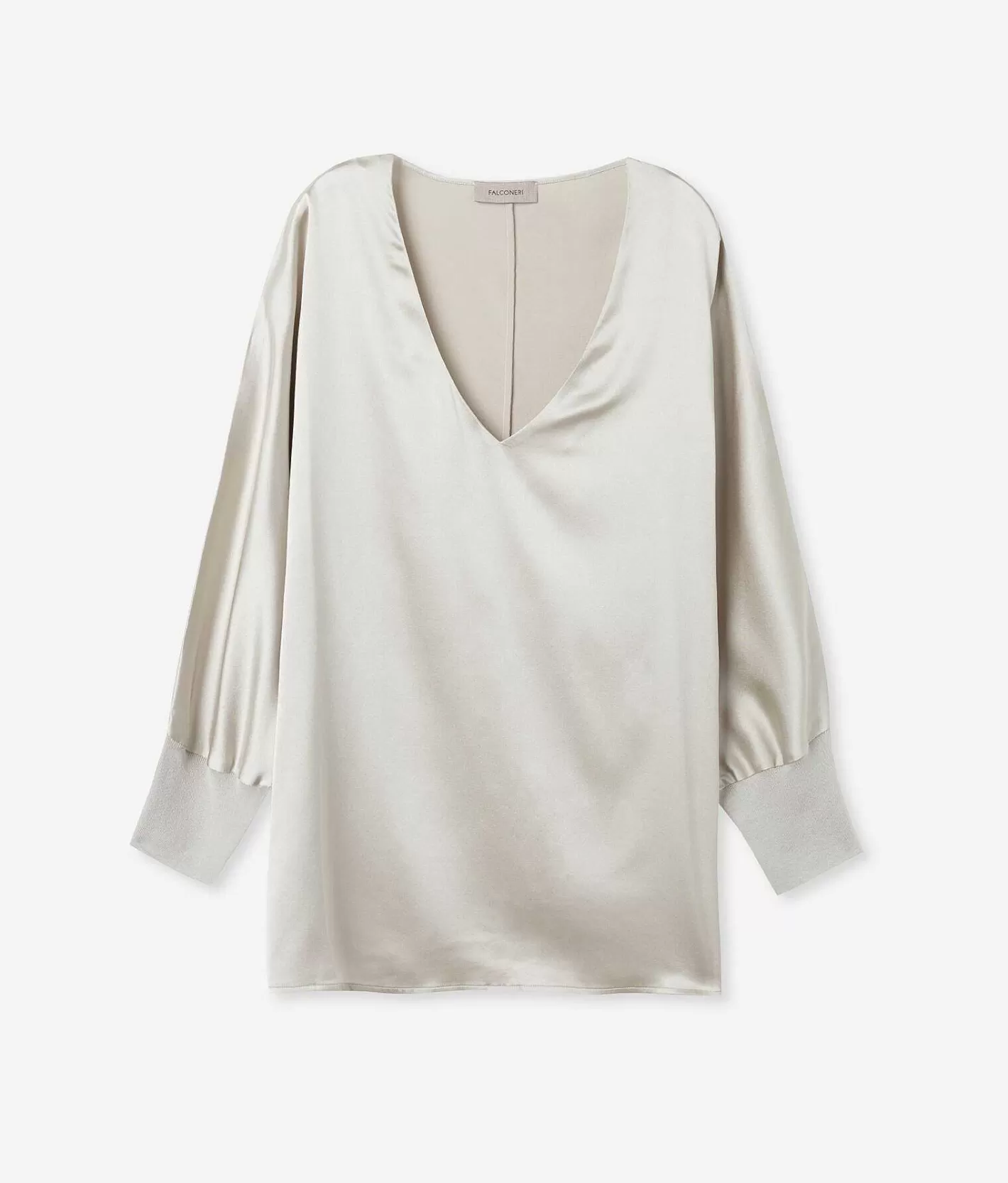 Falconeri Blusa Scollo V In Seta Hot