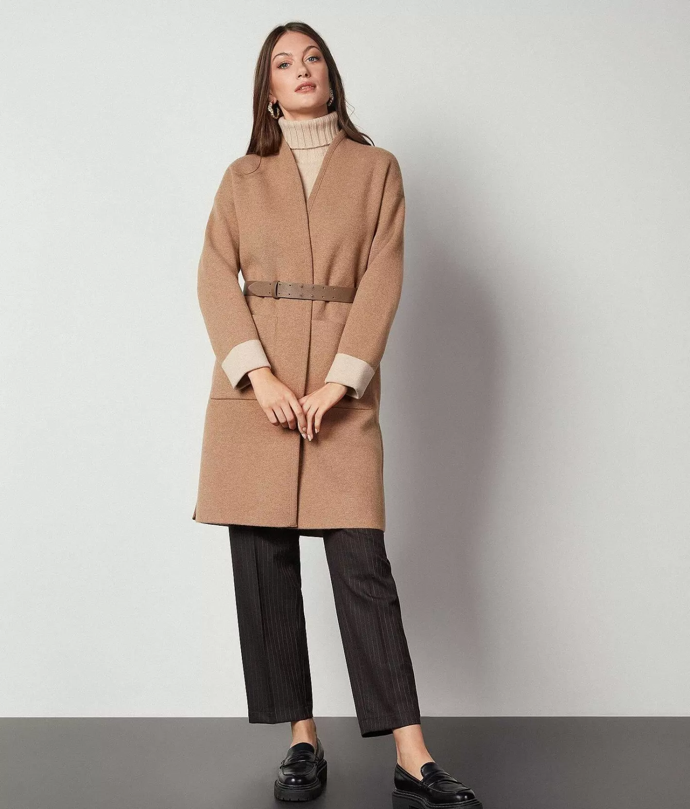 Falconeri Cappotto In Cashmere Ultrasoft Double Face Cheap