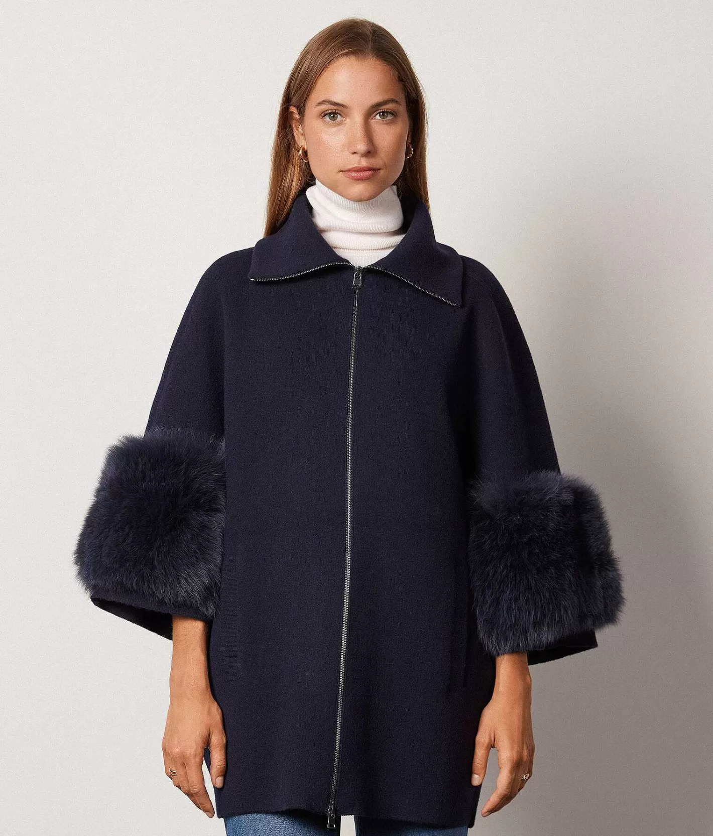 Falconeri Cappotto Kimono In Cashmere Ultrasoft Flash Sale