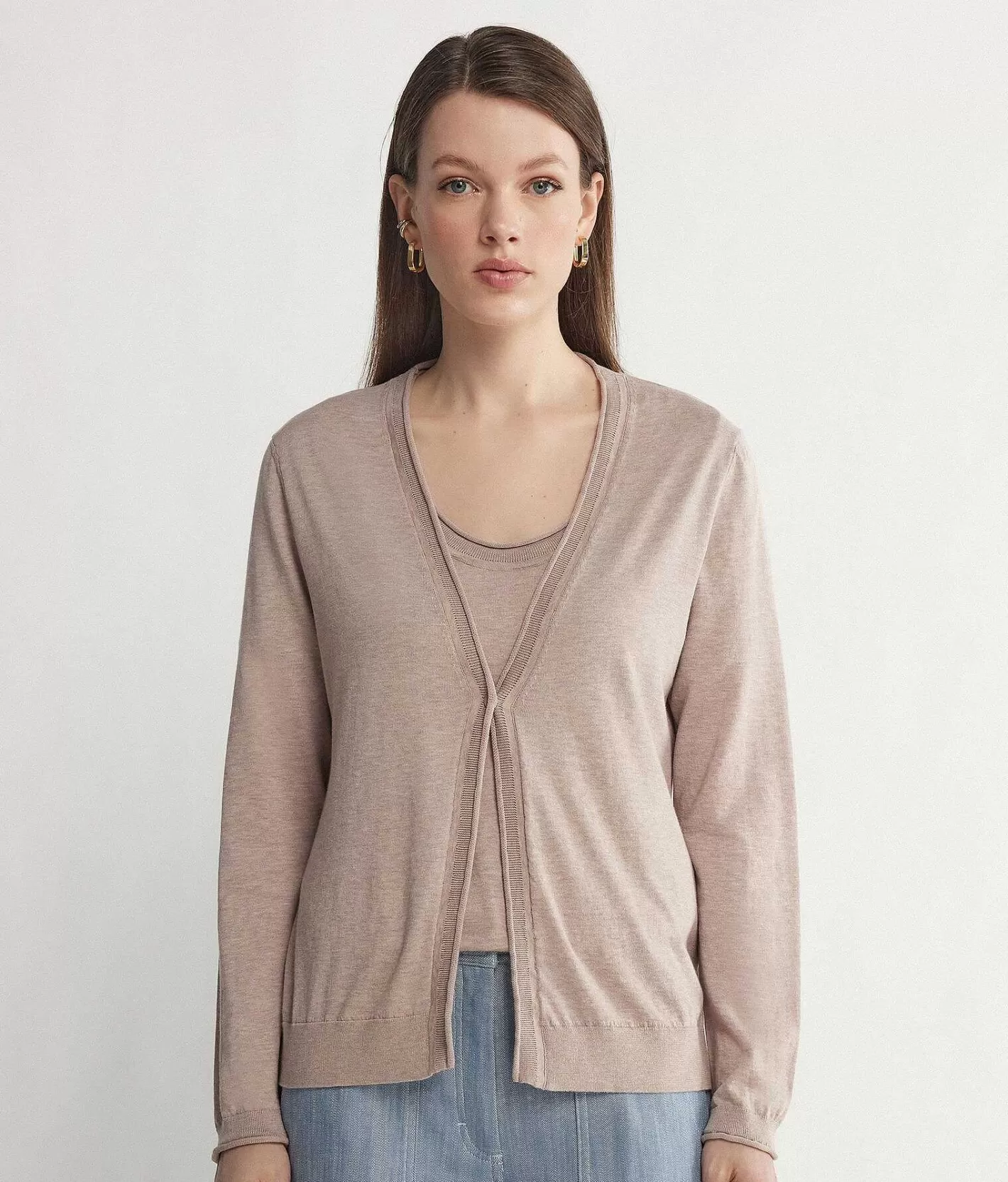 Falconeri Cardigan A Maniche Lunghe Sale