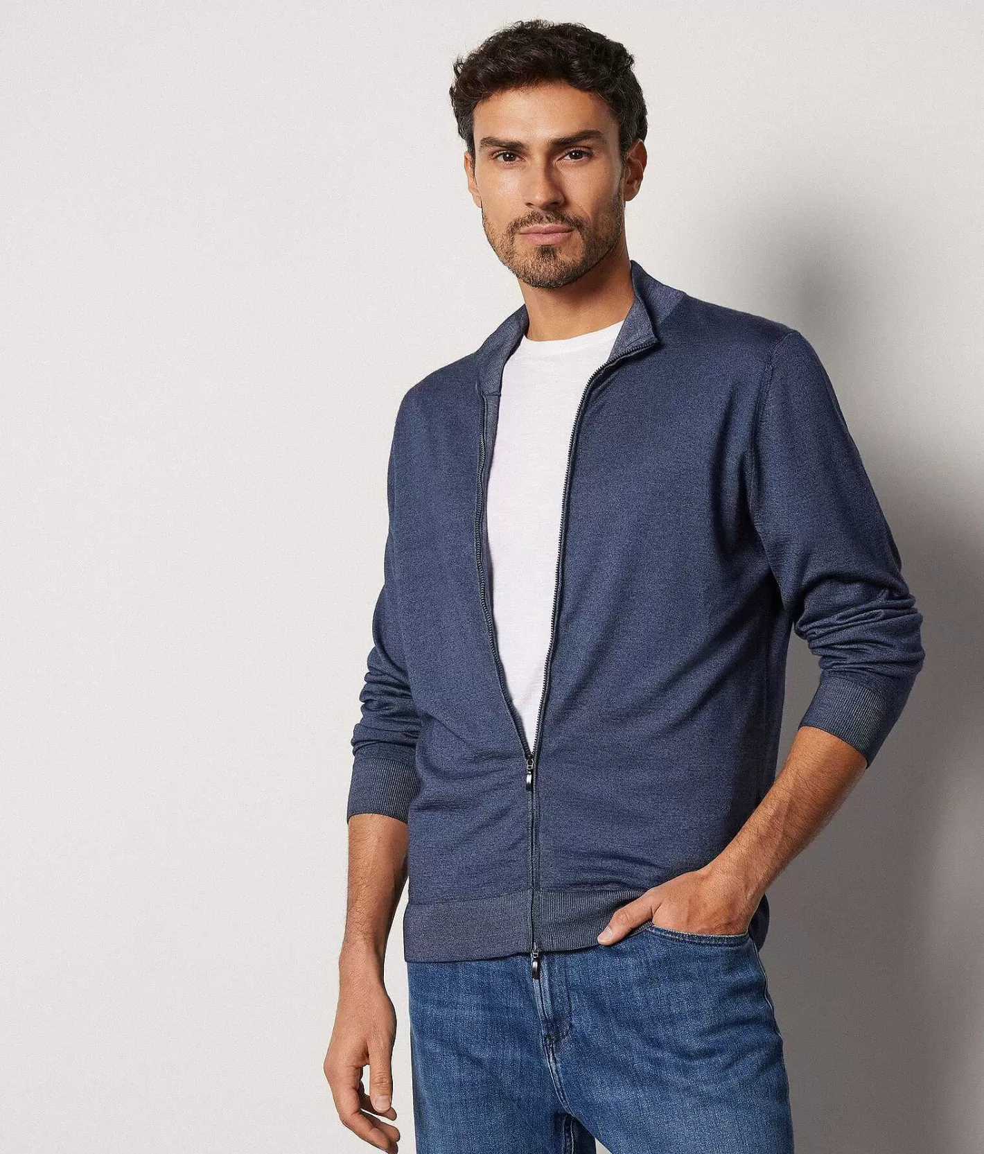 Falconeri Cardigan Zip Cashmere Ultrafine Online