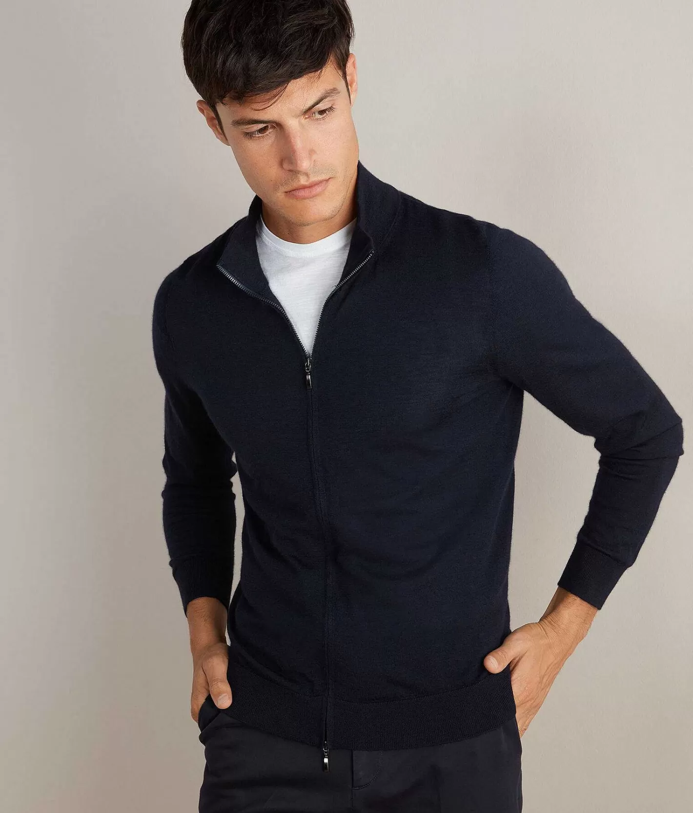 Falconeri Cardigan Zip Cashmere Ultrafine Online