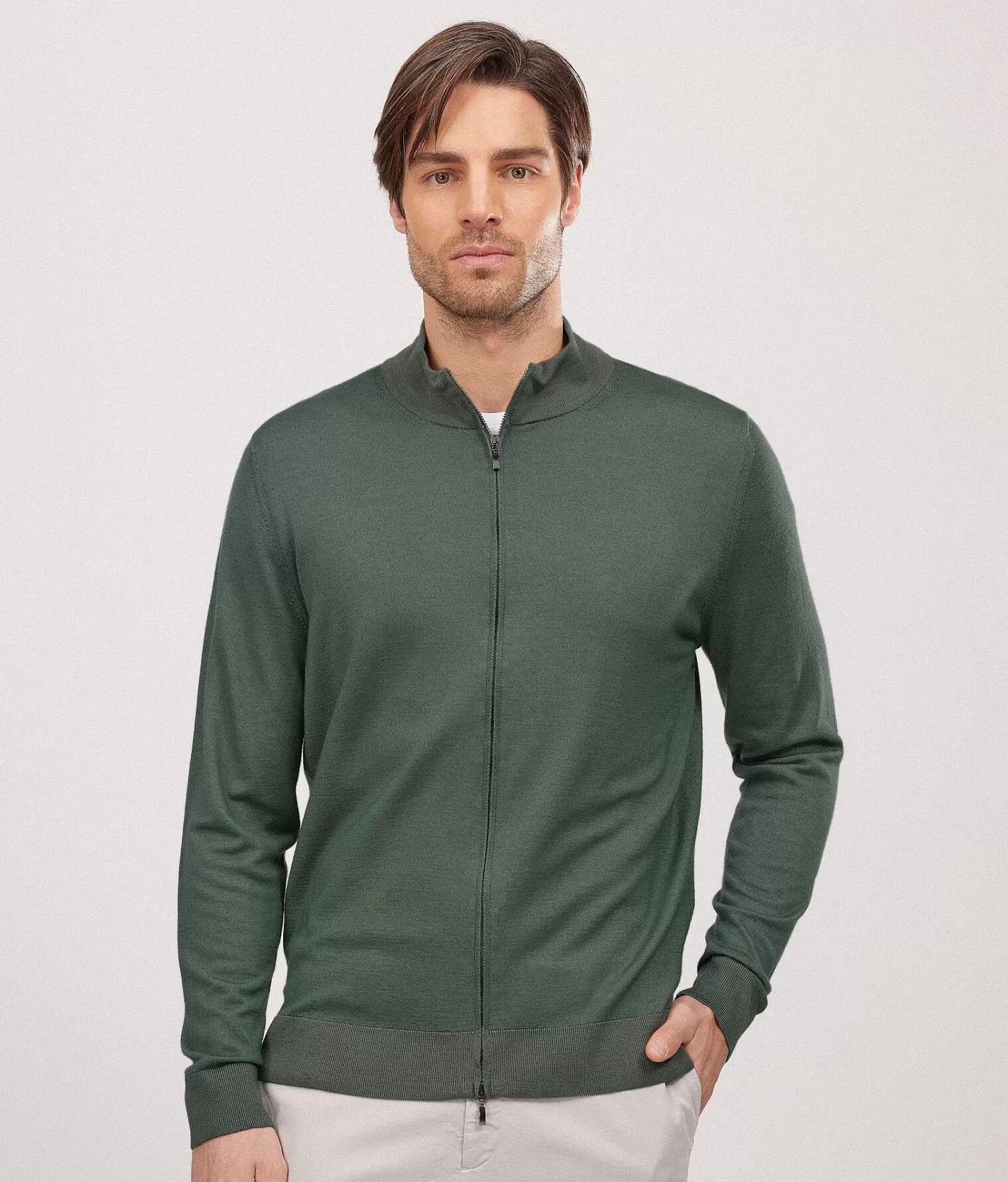 Falconeri Cardigan Zip Cashmere Ultrafine Best Sale