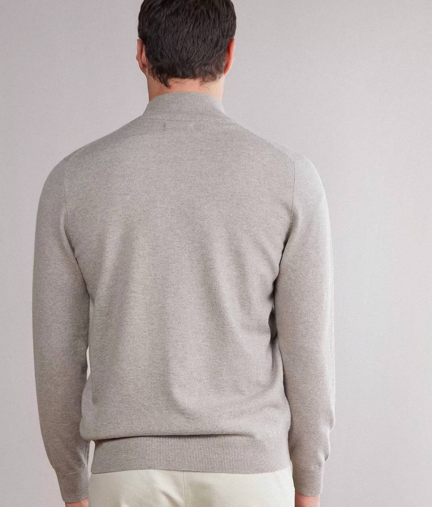 Falconeri Cardigan Zip Intera In Cashmere Ultrasoft Fashion