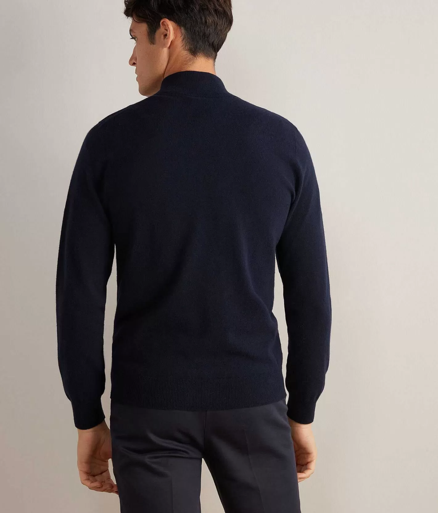 Falconeri Cardigan Zip Intera In Cashmere Ultrasoft Online