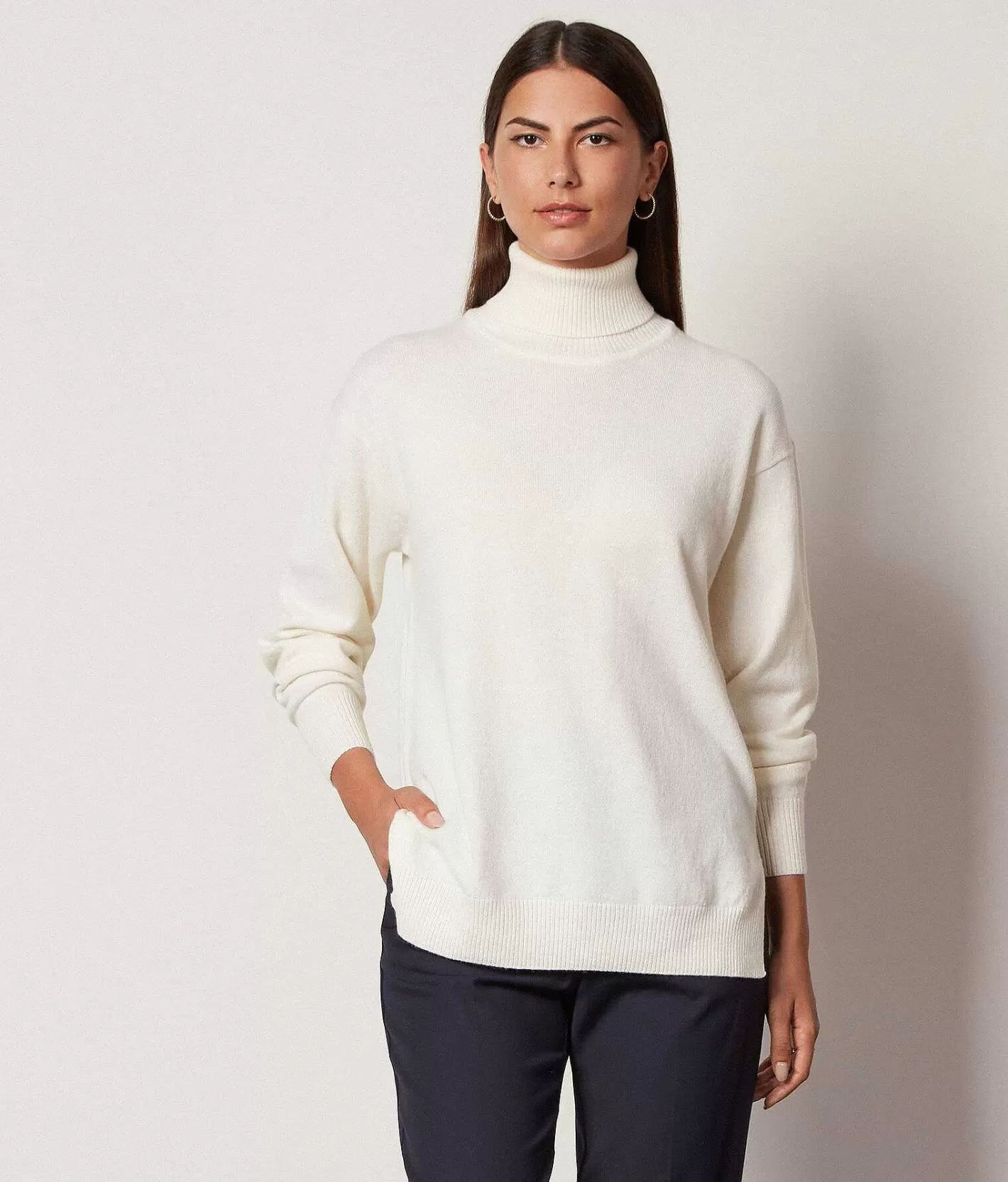 Falconeri Dolcevita In Cashmere Ultrasoft Con Spacchi Cheap