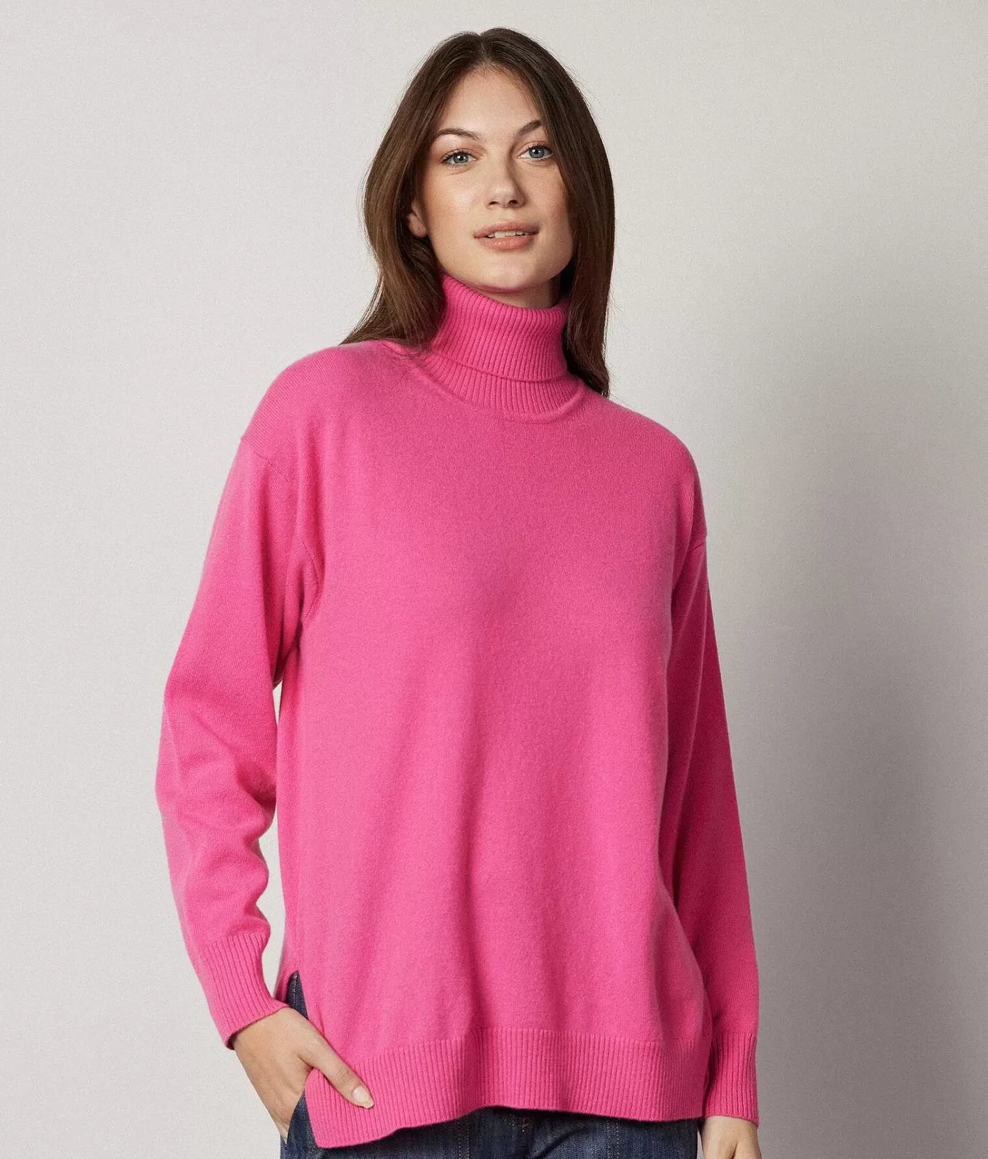 Falconeri Dolcevita In Cashmere Ultrasoft Con Spacchi Cheap