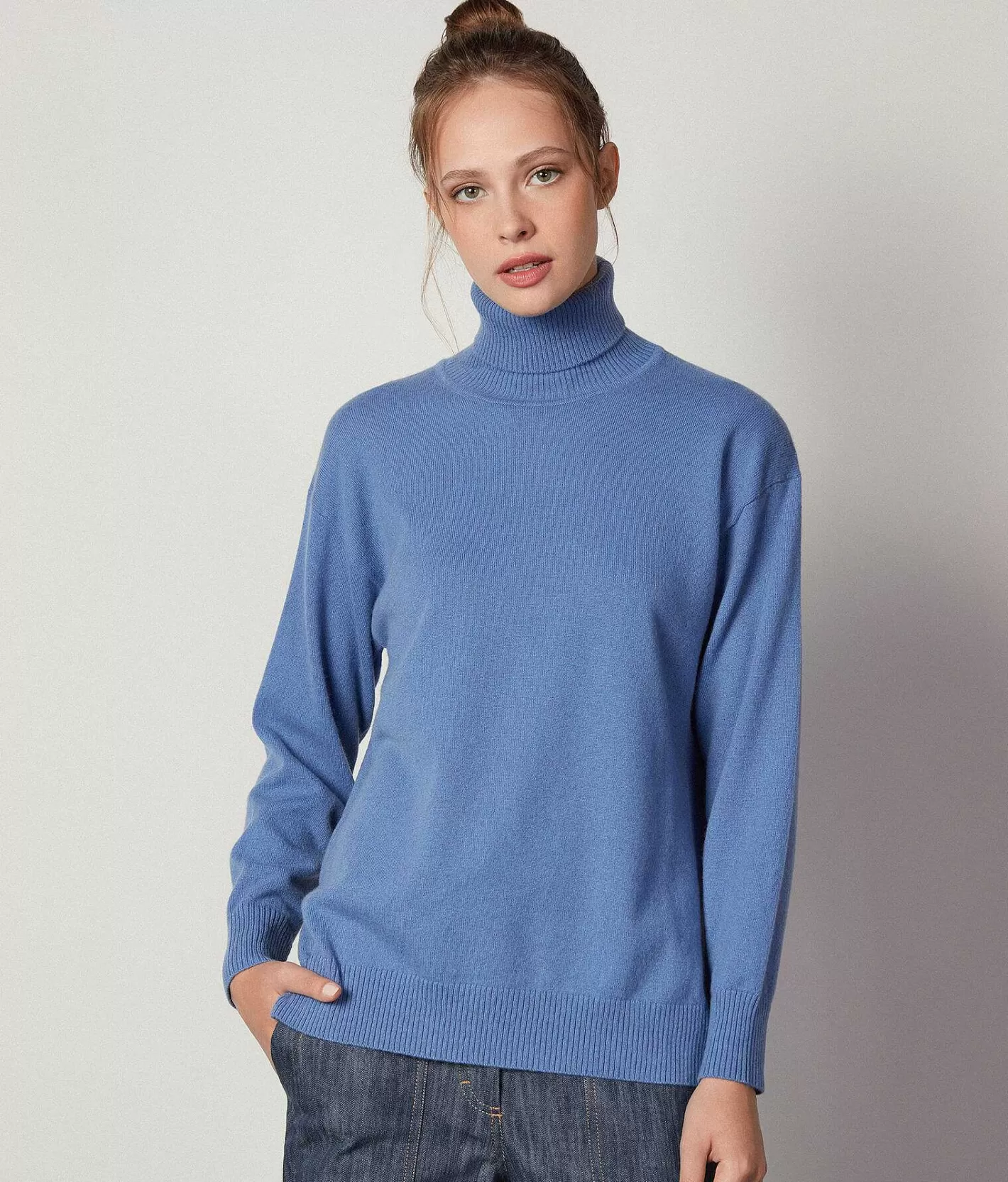 Falconeri Dolcevita In Cashmere Ultrasoft Con Spacchi Shop