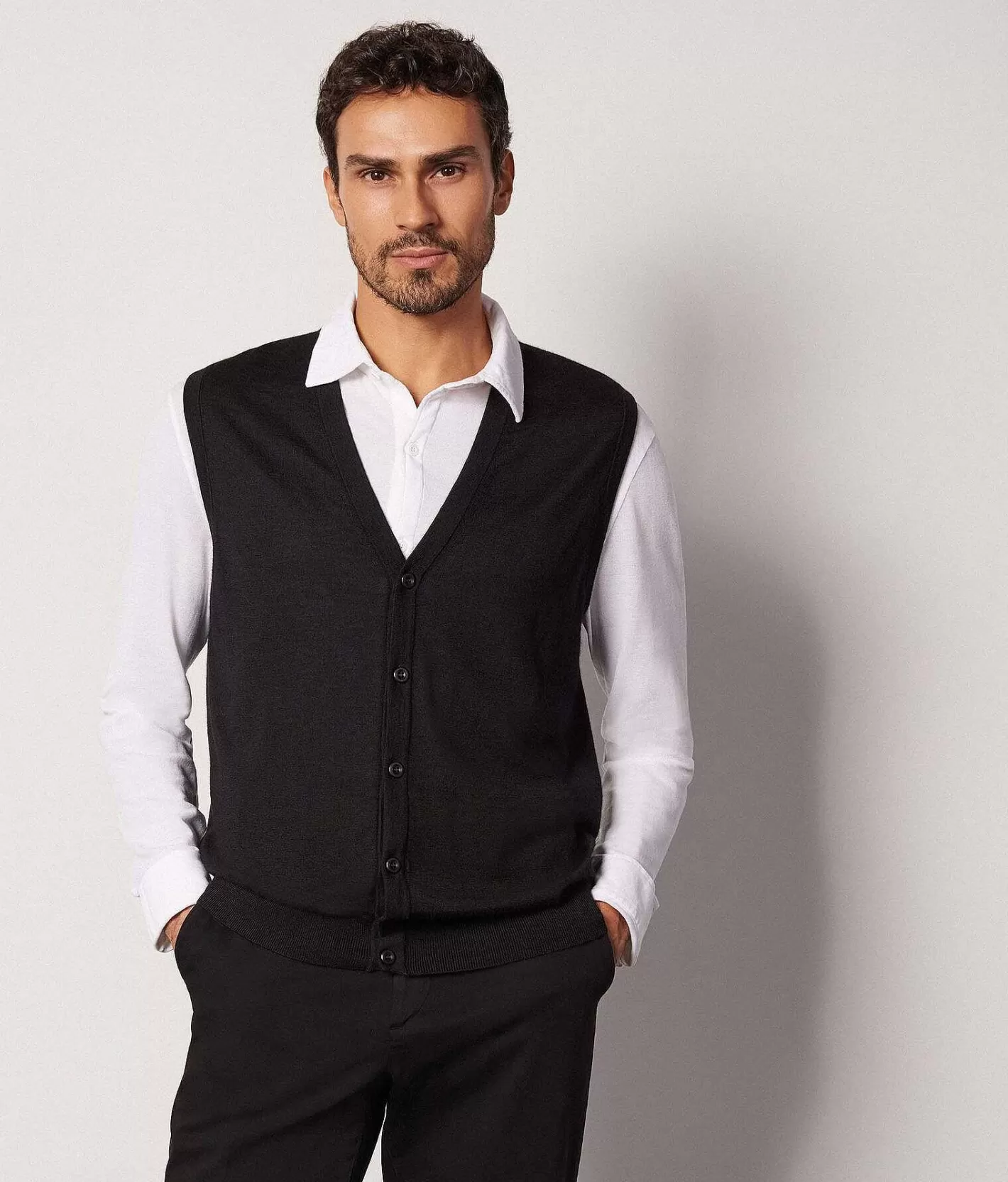 Falconeri Gilet In Cashmere Ultrafine Clearance