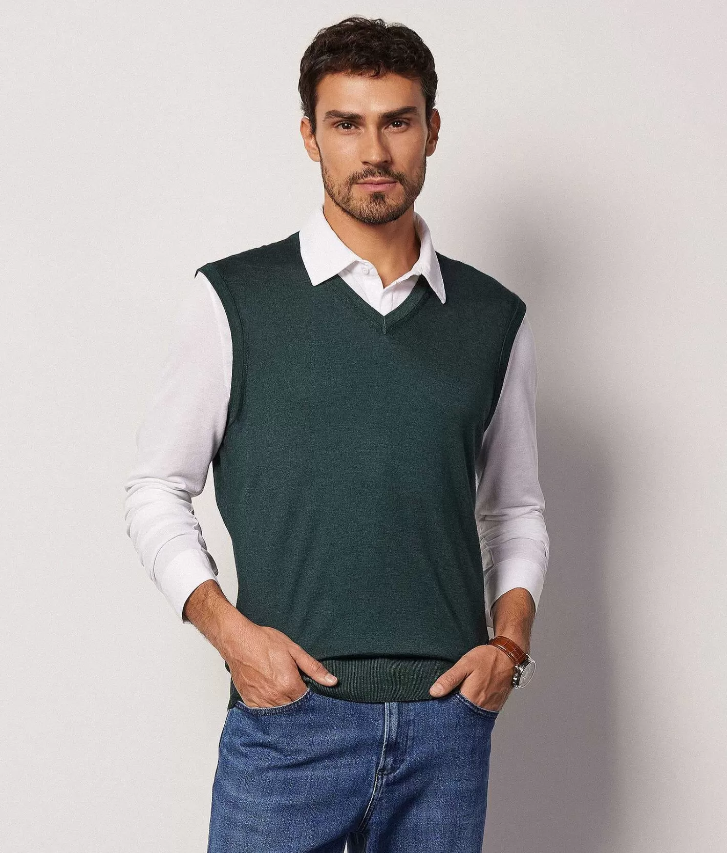 Falconeri Gilet Scollo A V In Cashmere Ultrafine Best