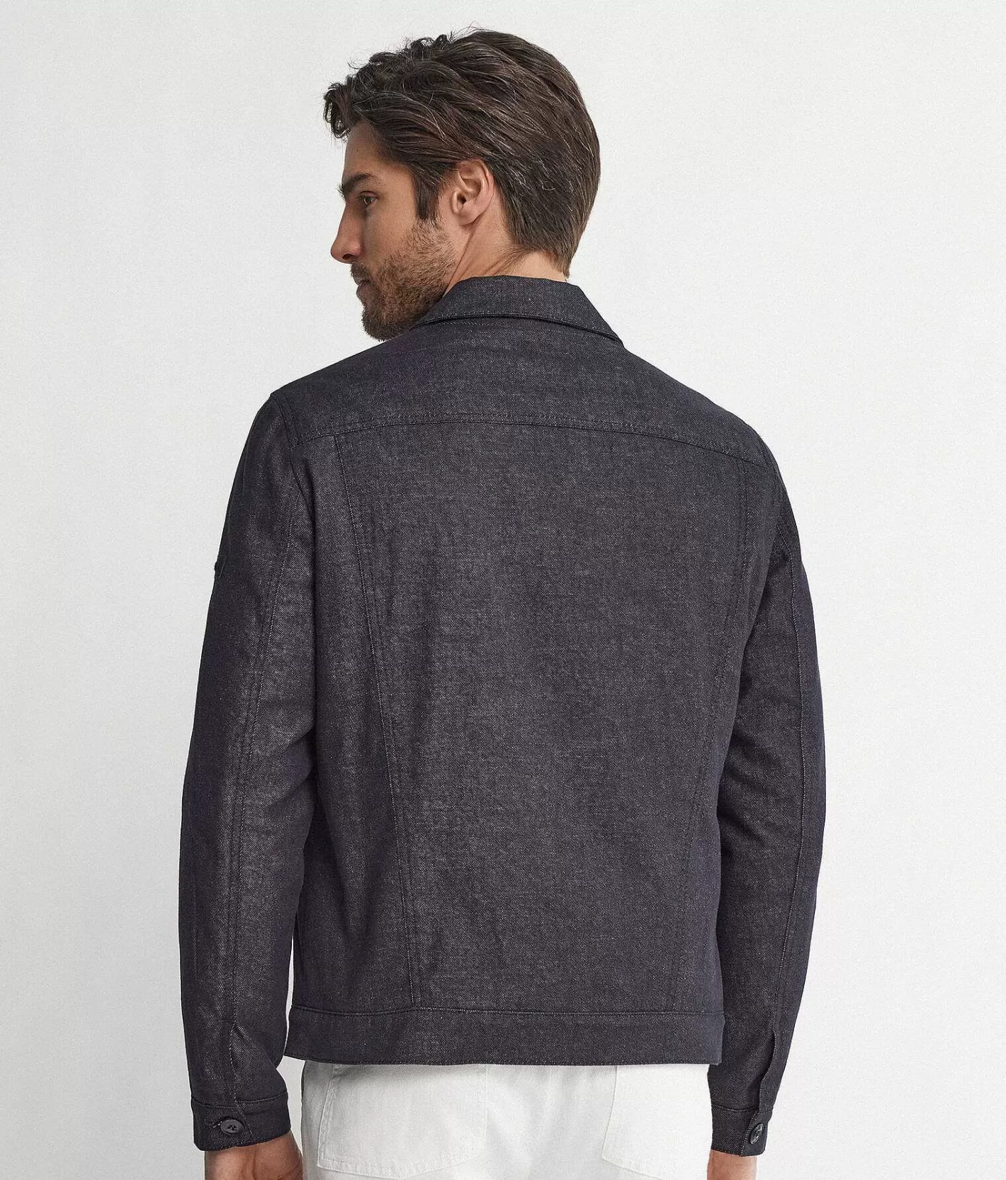 Falconeri Giubbino Denim In Cashmere Outlet