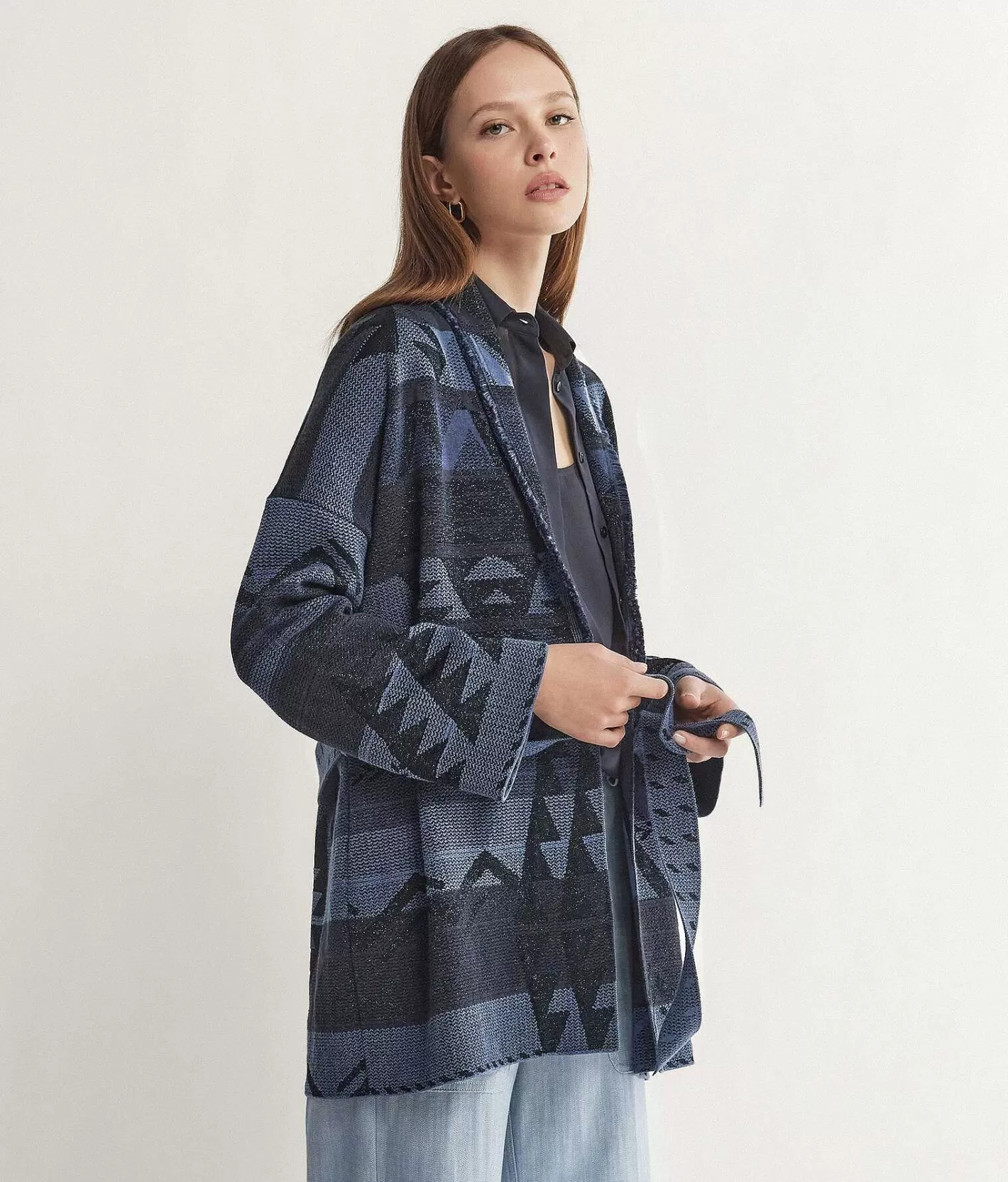 Falconeri Kimono Jacquard Lame Best Sale