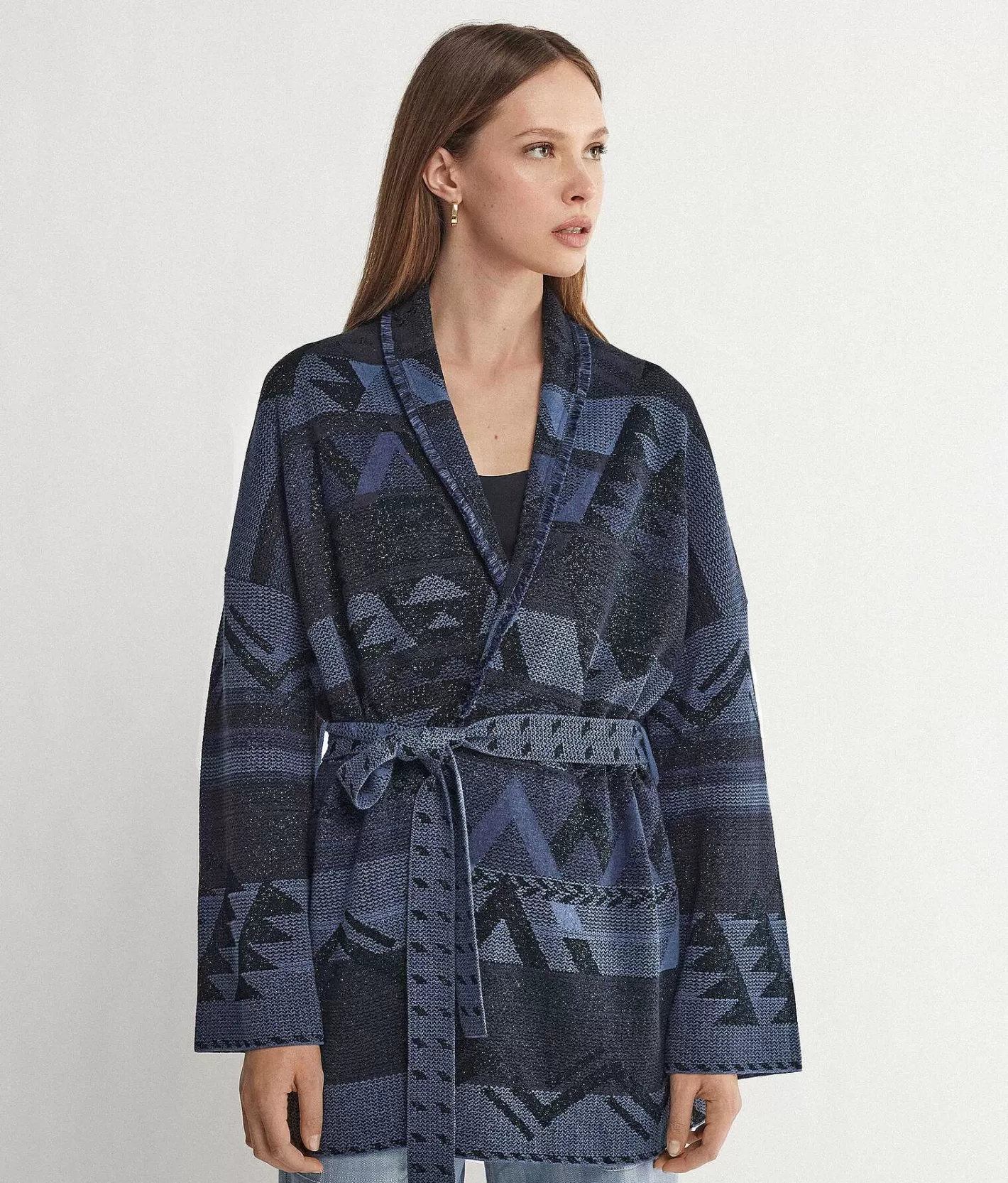 Falconeri Kimono Jacquard Lame Best Sale