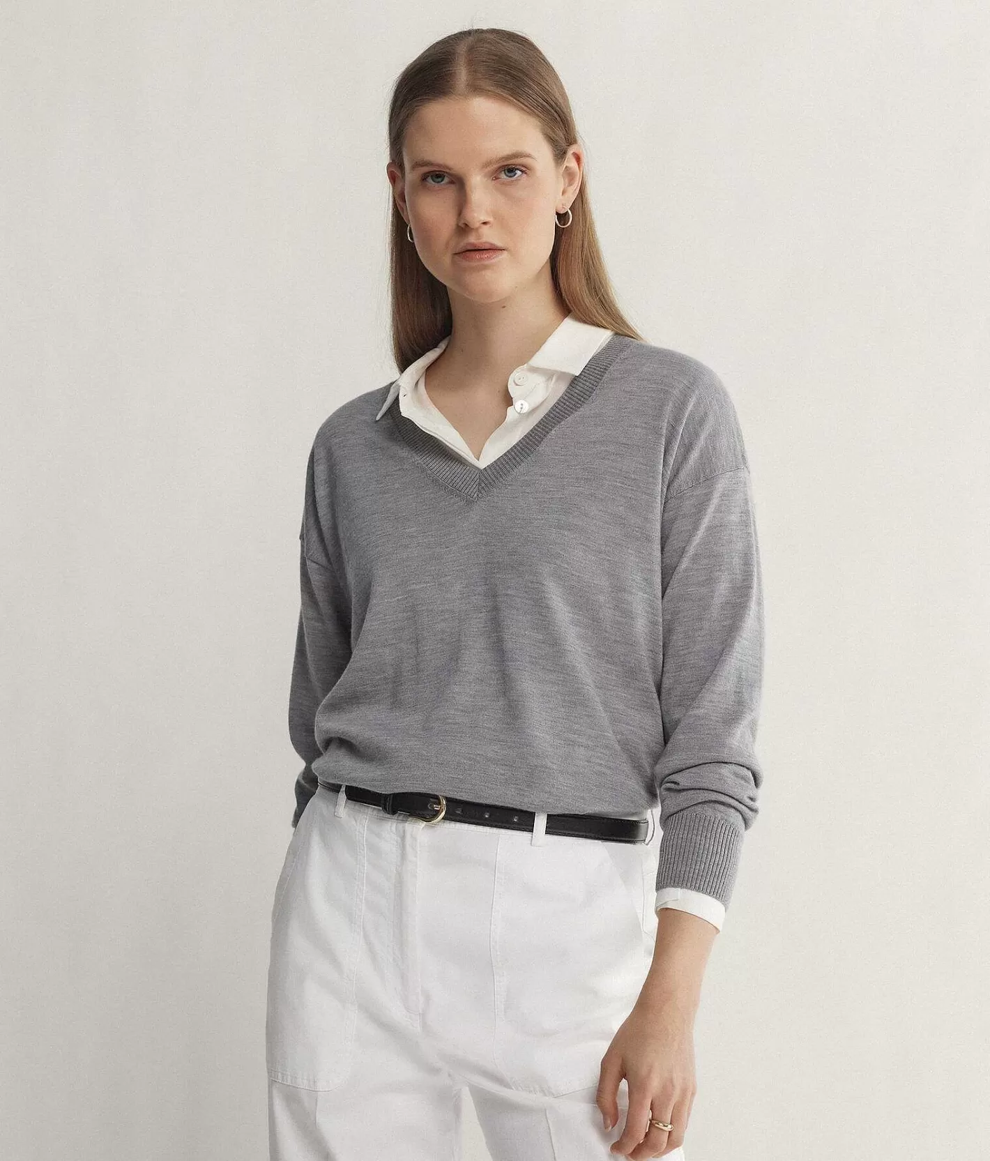 Falconeri Maglia A Scollo A V In Cashmere Con Spacchi Discount