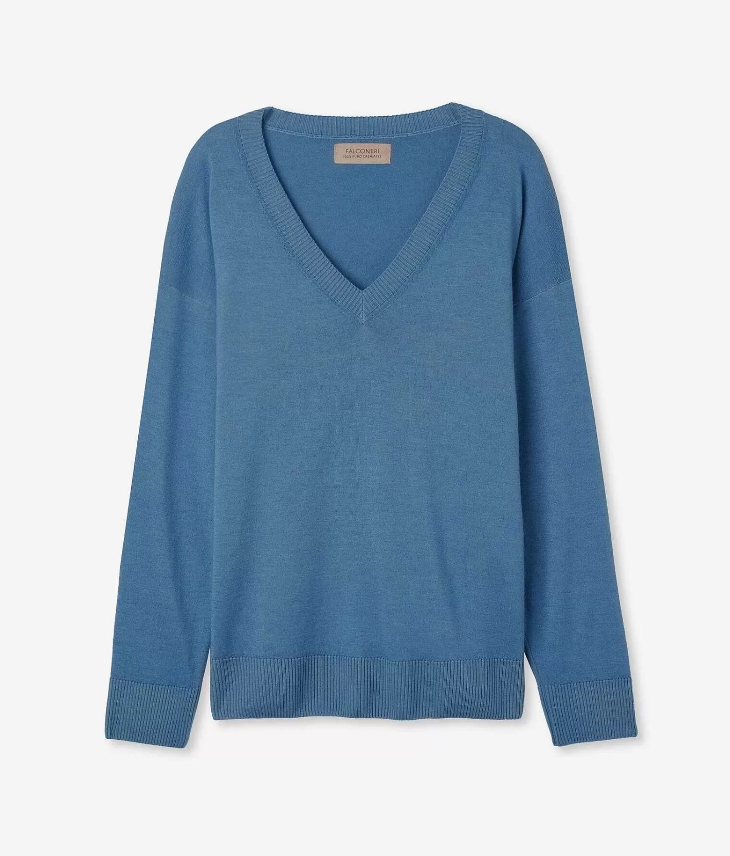 Falconeri Maglia A Scollo A V In Cashmere Con Spacchi Outlet