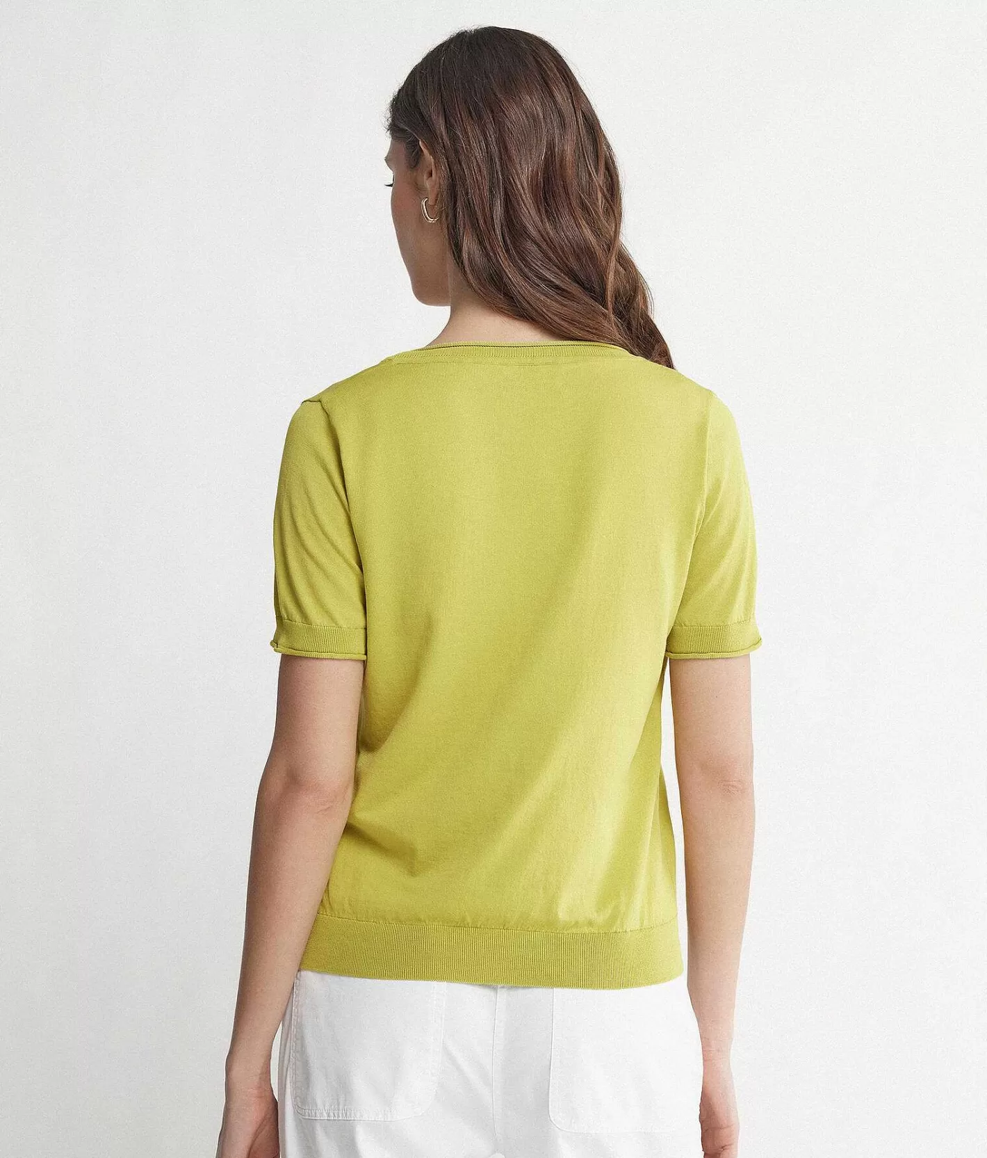 Falconeri Maglia Con Scollo Ampio A Maniche Corte Store