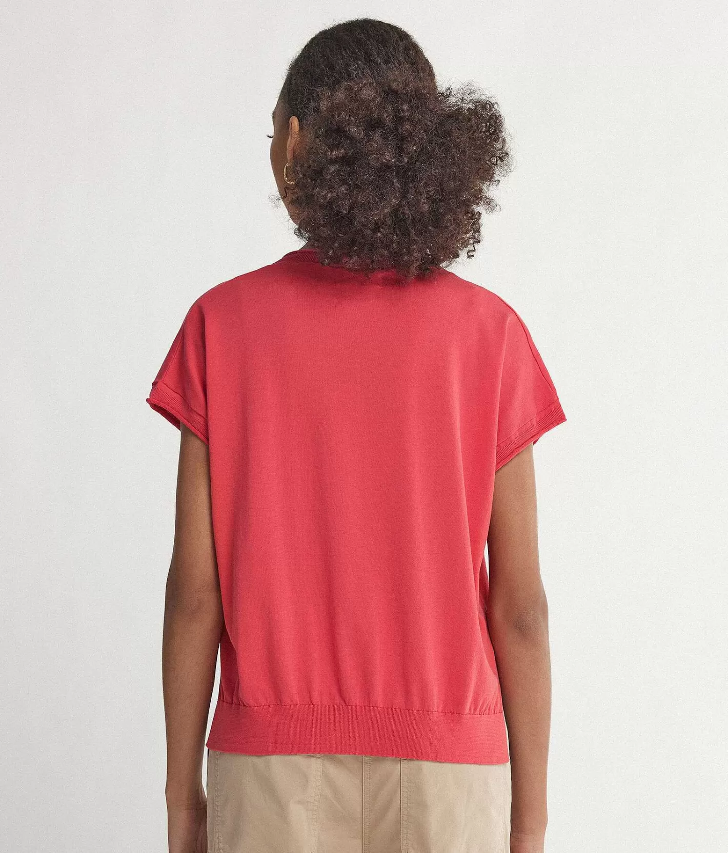 Falconeri Maglia Con Scollo V A Maniche Corte Cheap
