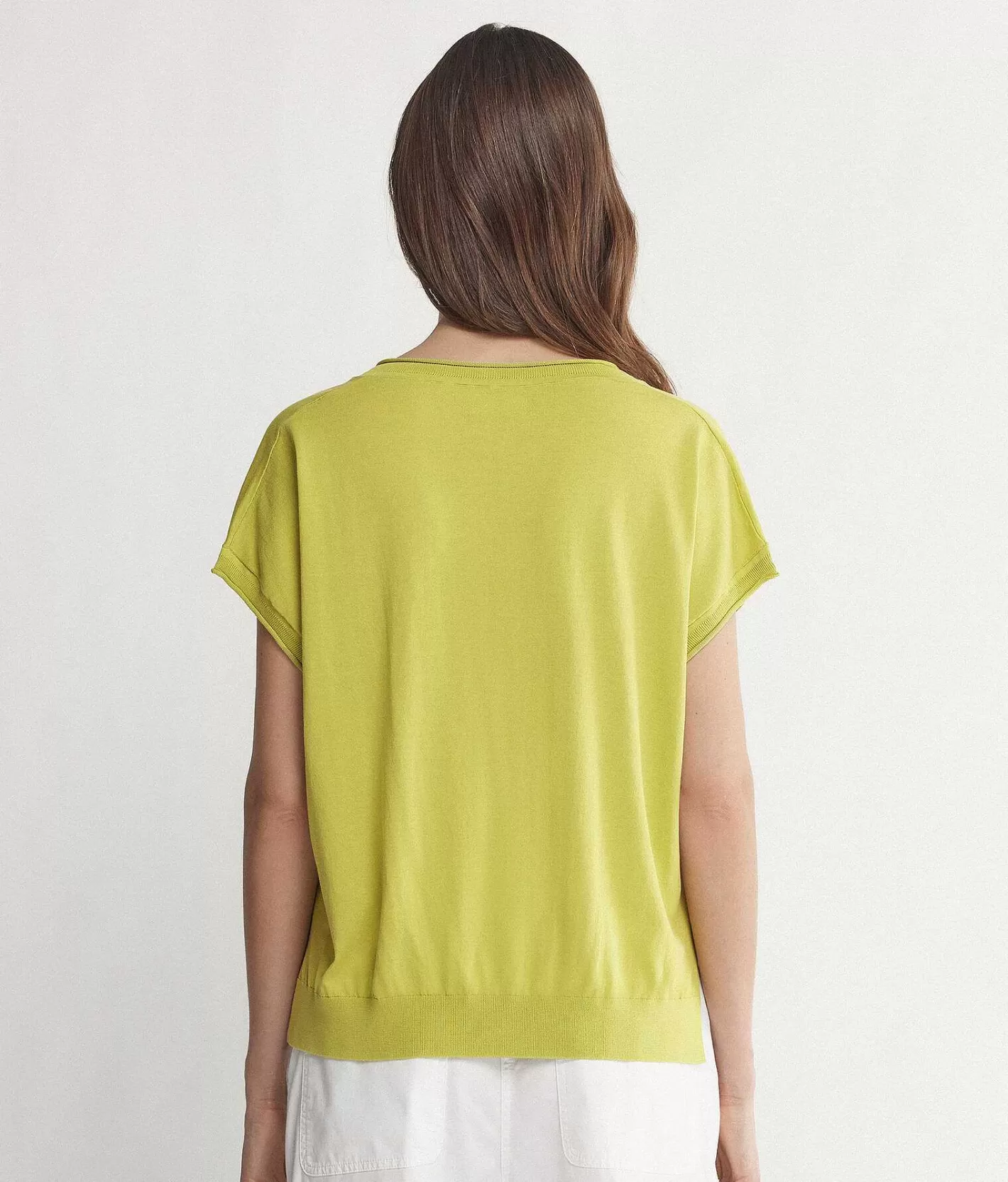 Falconeri Maglia Con Scollo V A Maniche Corte Cheap