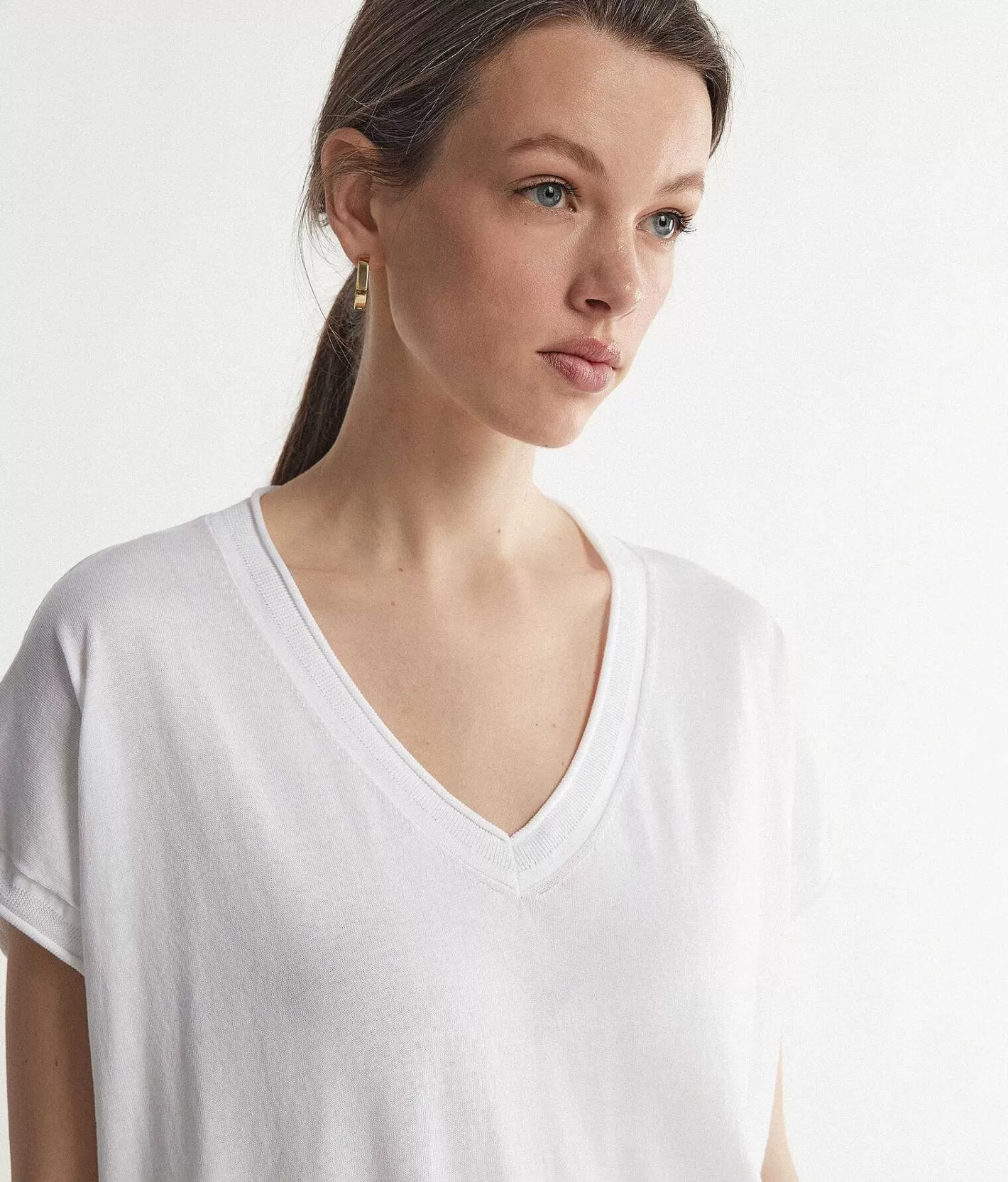 Falconeri Maglia Con Scollo V A Maniche Corte Cheap