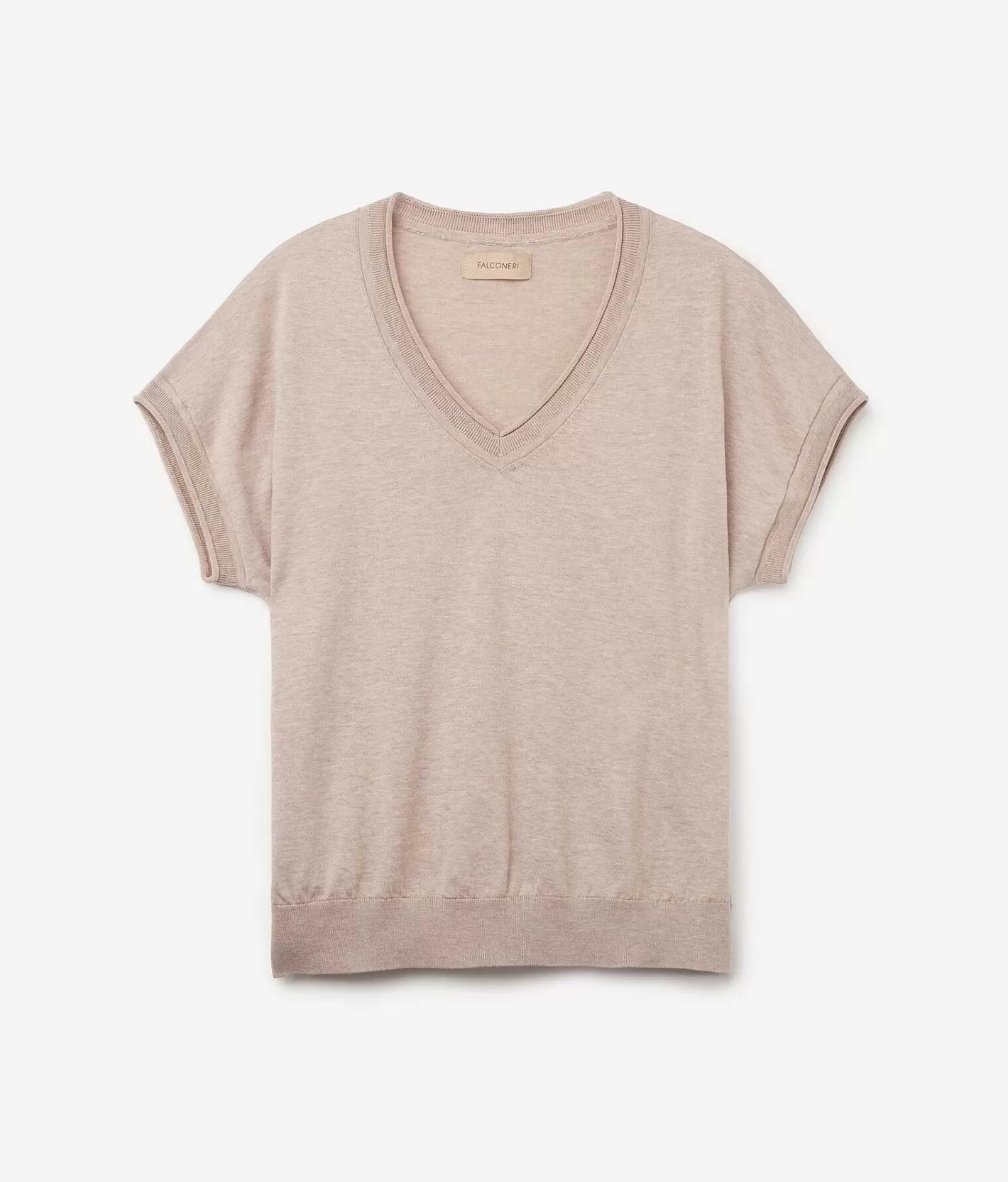 Falconeri Maglia Con Scollo V A Maniche Corte Flash Sale