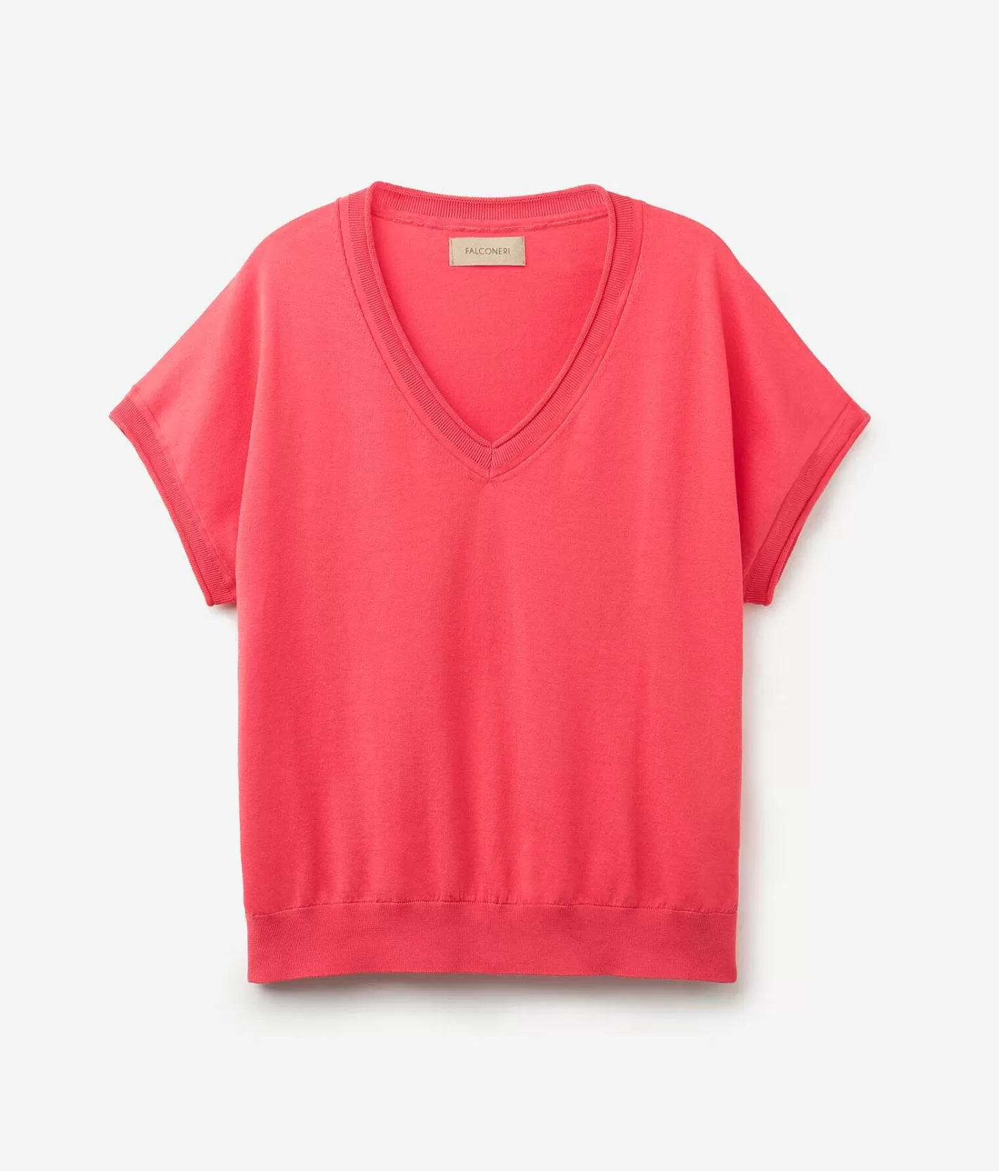 Falconeri Maglia Con Scollo V A Maniche Corte Cheap