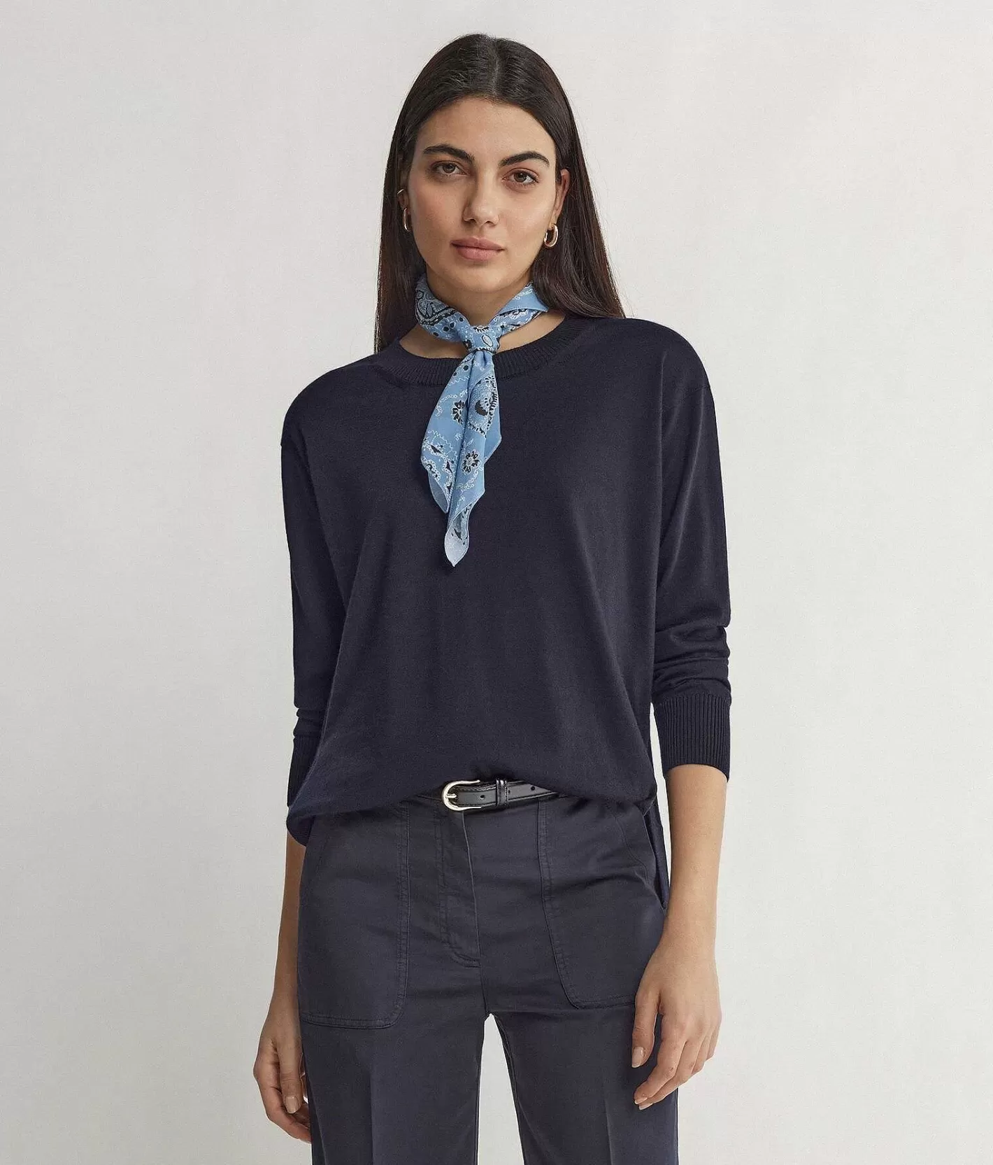 Falconeri Maglia Girocollo In Cashmere Con Spacchi Flash Sale