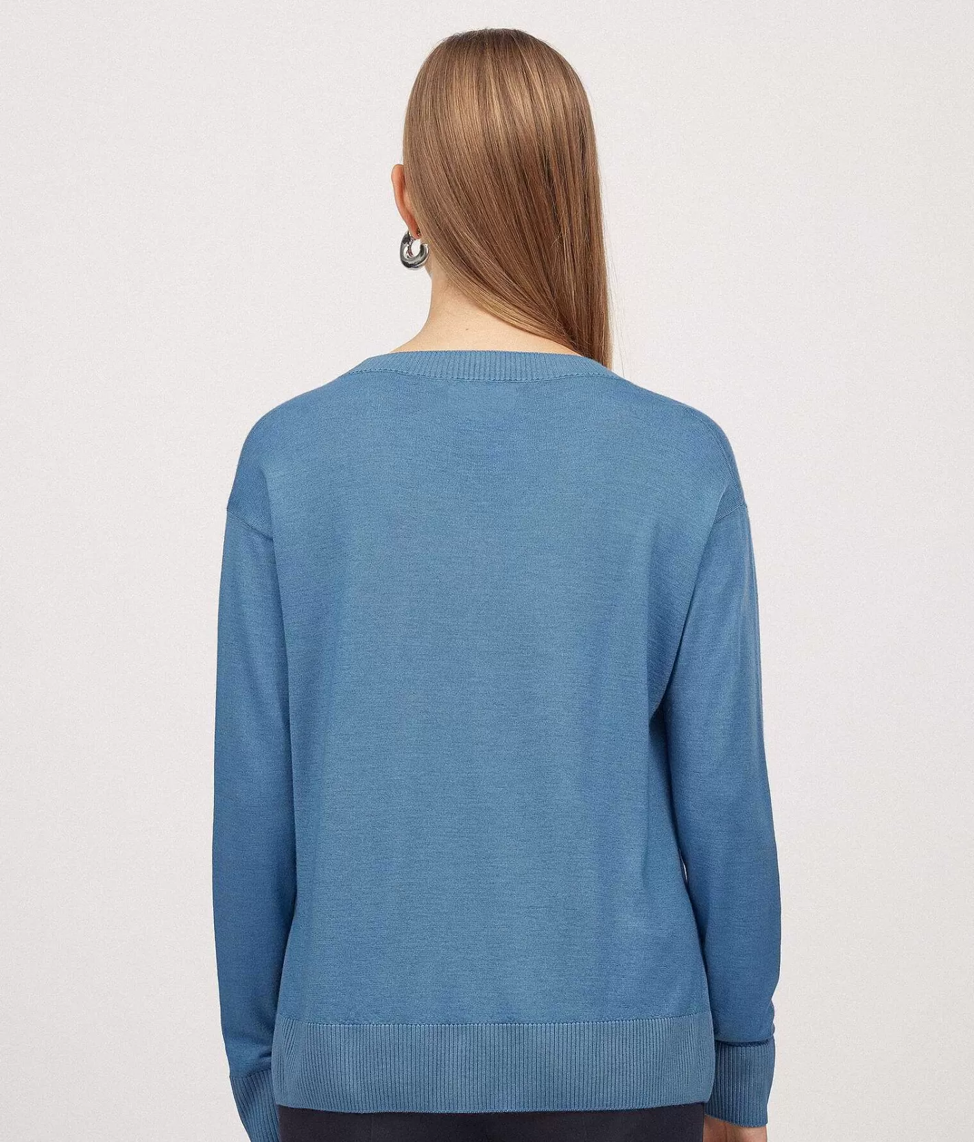 Falconeri Maglia Girocollo In Cashmere Con Spacchi Hot