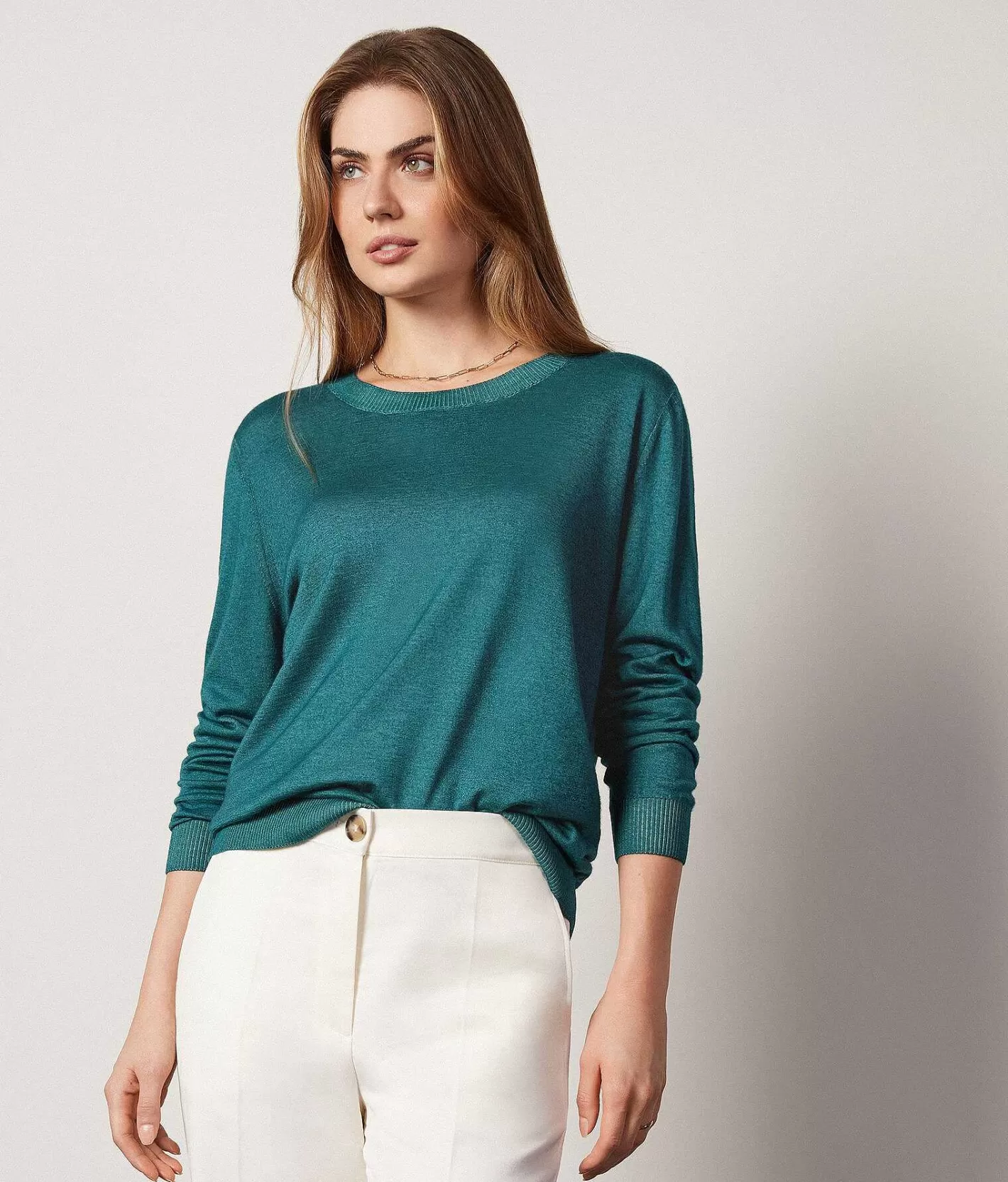 Falconeri Maglia Girocollo In Cashmere Ultrafine Sale