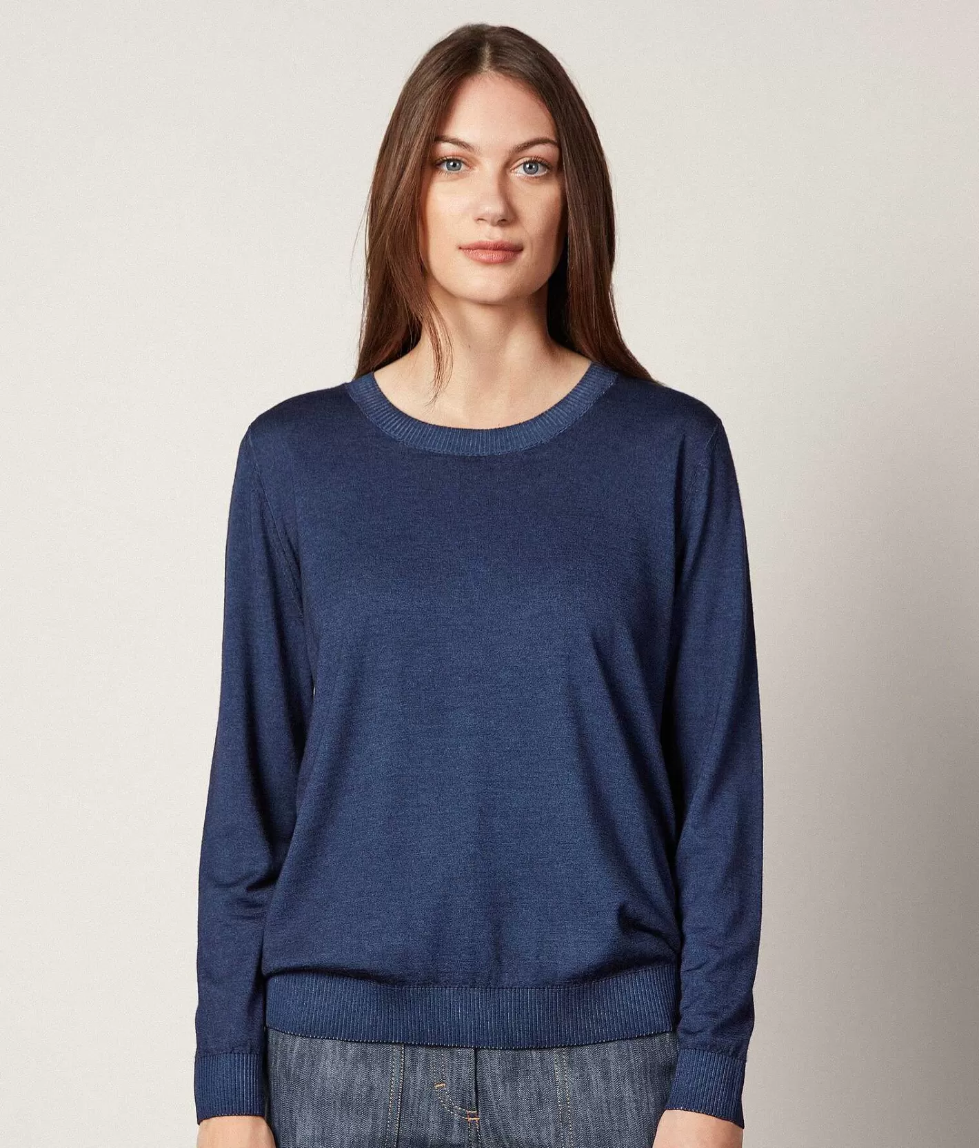 Falconeri Maglia Girocollo In Cashmere Ultrafine Sale