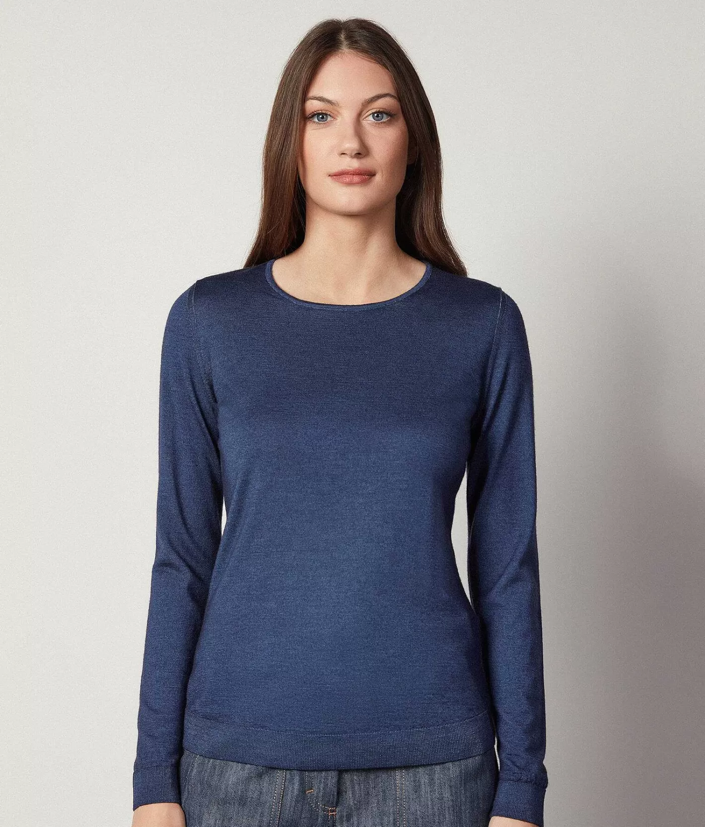 Falconeri Maglia Girocollo In Cashmere Ultrafine Hot