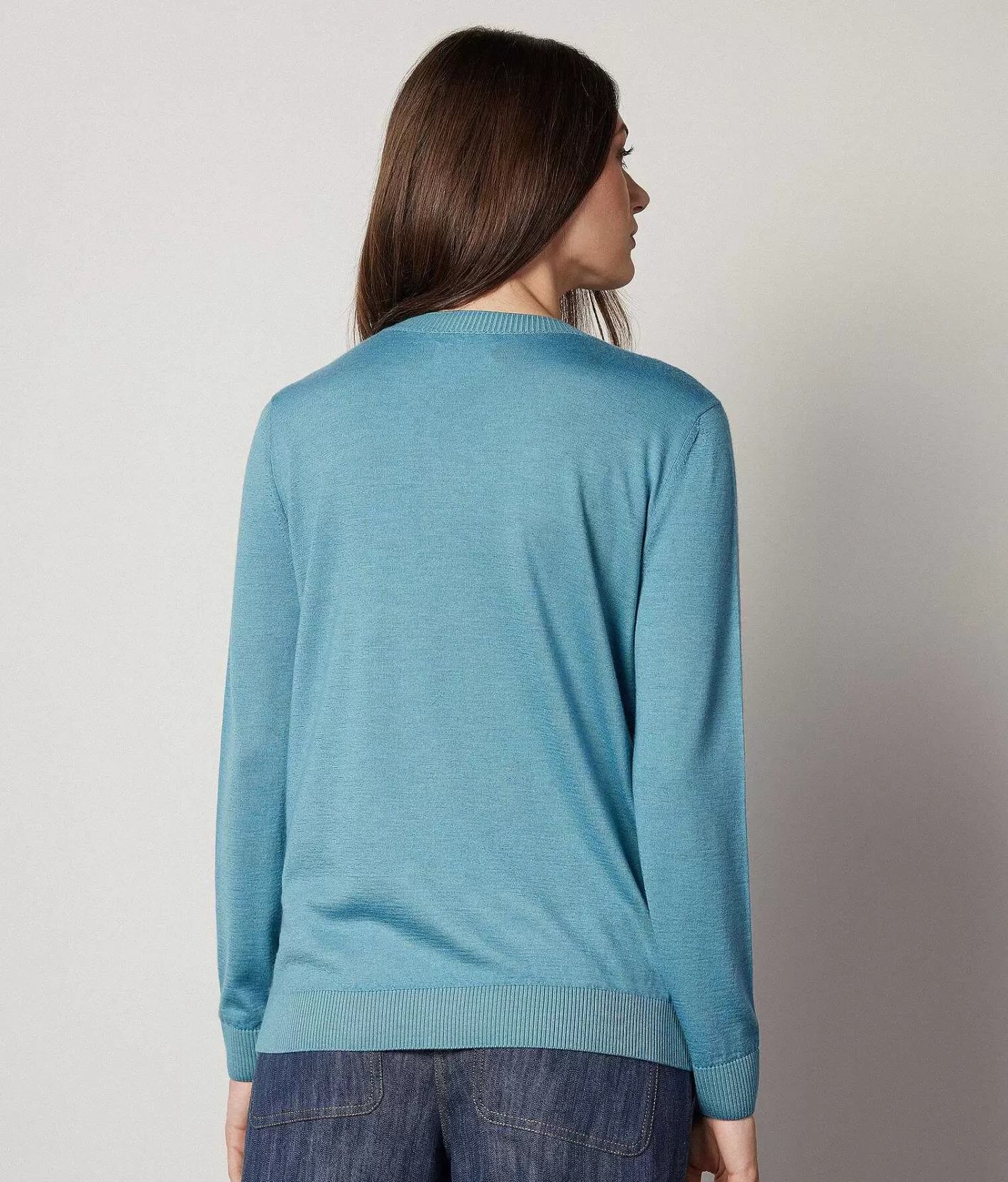 Falconeri Maglia Girocollo In Cashmere Ultrafine New