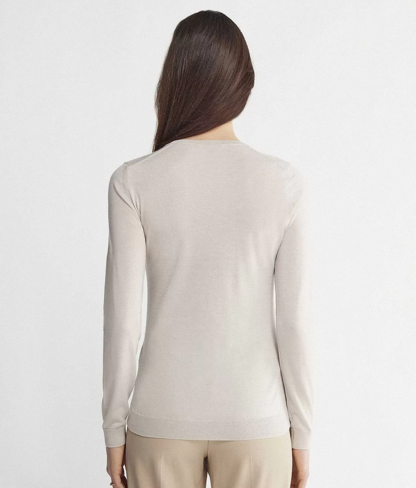 Falconeri Maglia Girocollo In Cashmere Ultrafine New