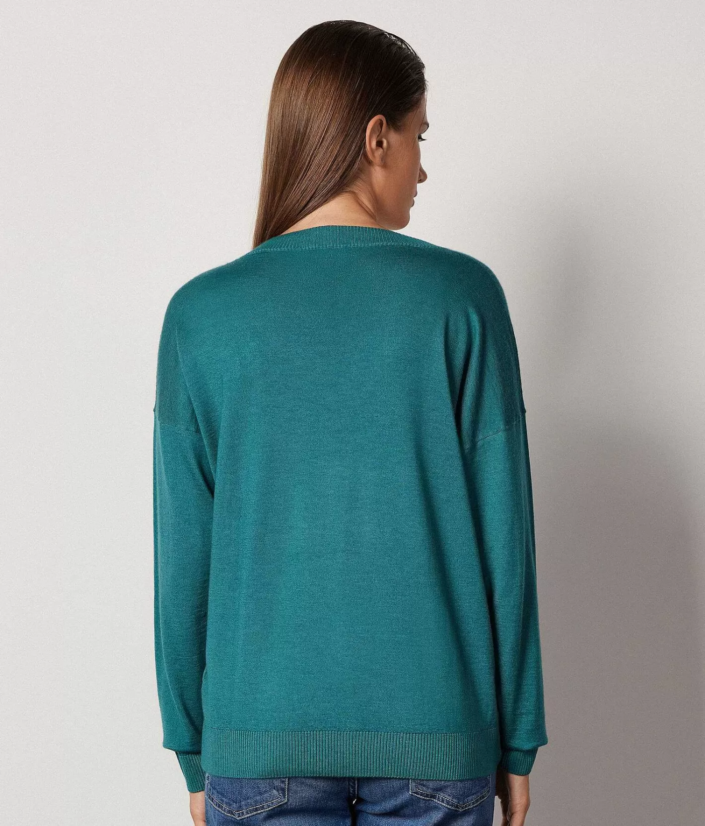 Falconeri Maglia Scollo A V In Cashmere Ultrafine Discount