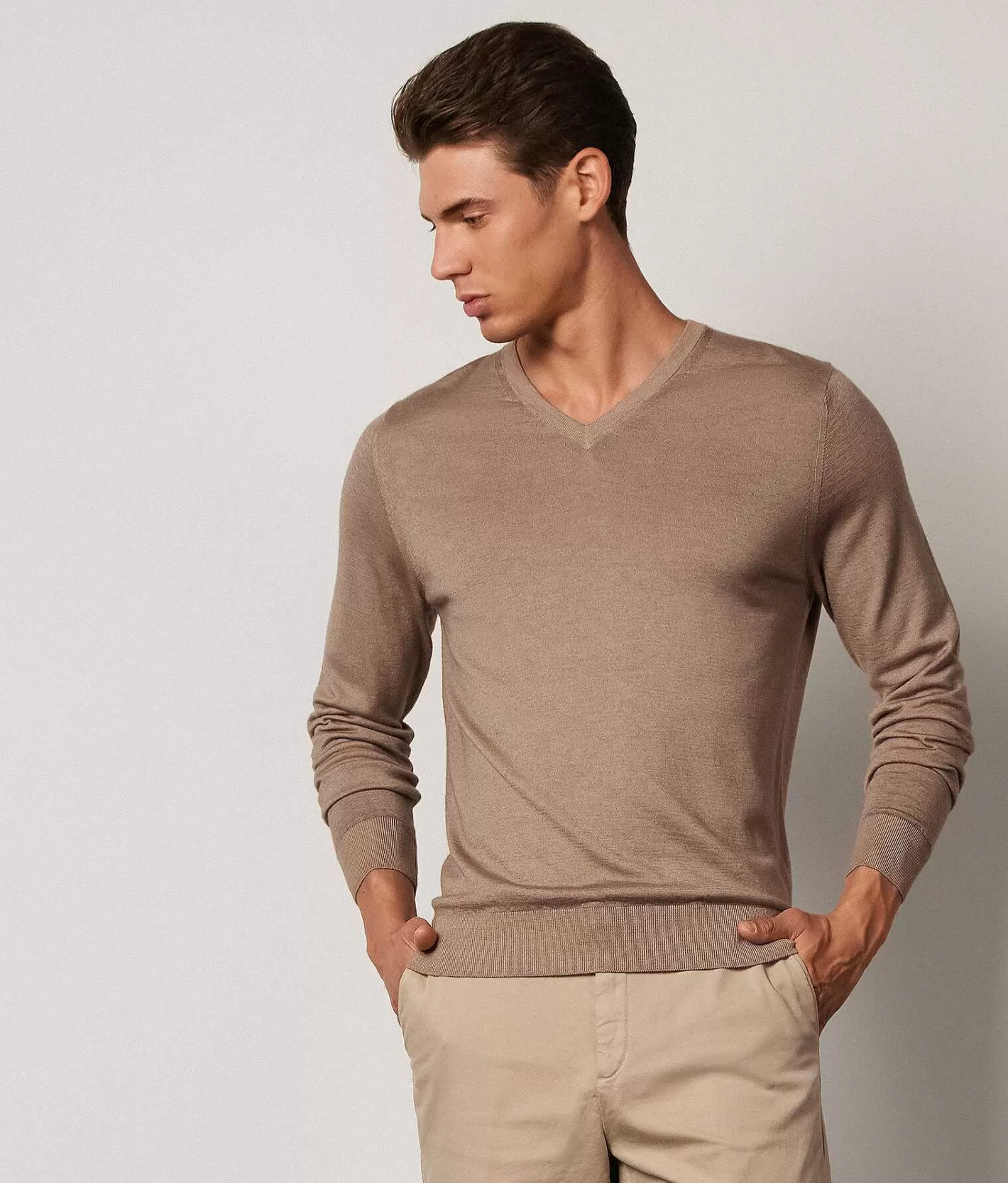 Falconeri Maglia Scollo V In Cashmere Ultrafine Hot