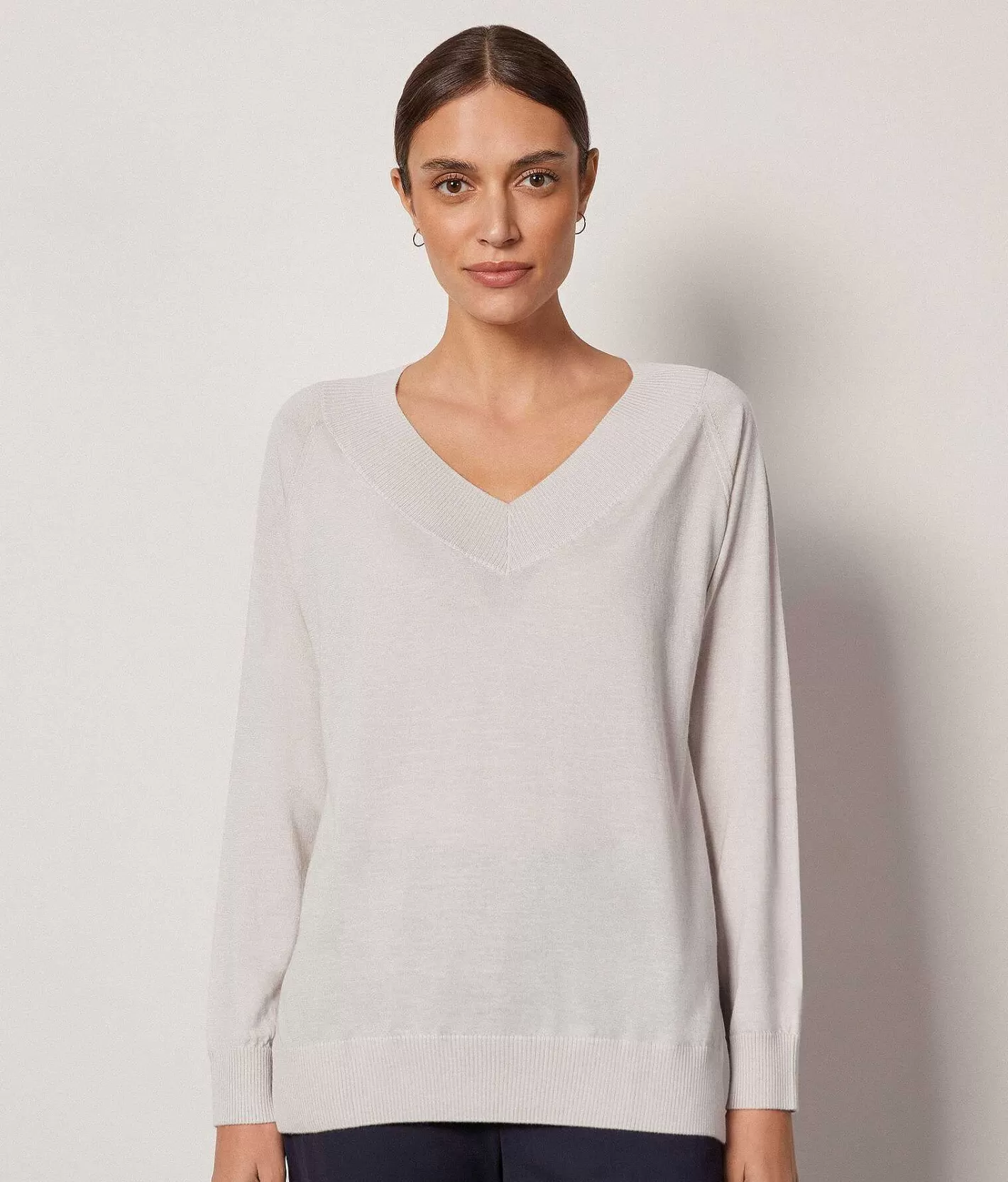 Falconeri Maglia Scollo V In Cashmere Ultrafine Online