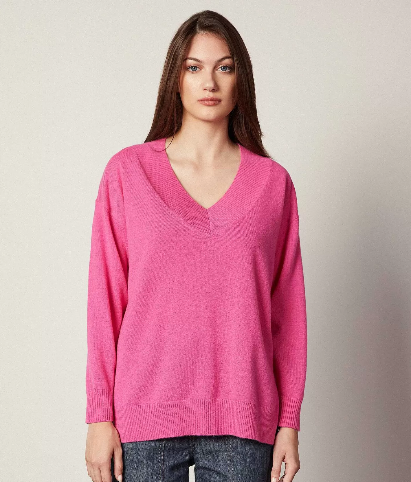 Falconeri Maximaglia In Cashmere Ultrasoft Scollo A V Discount