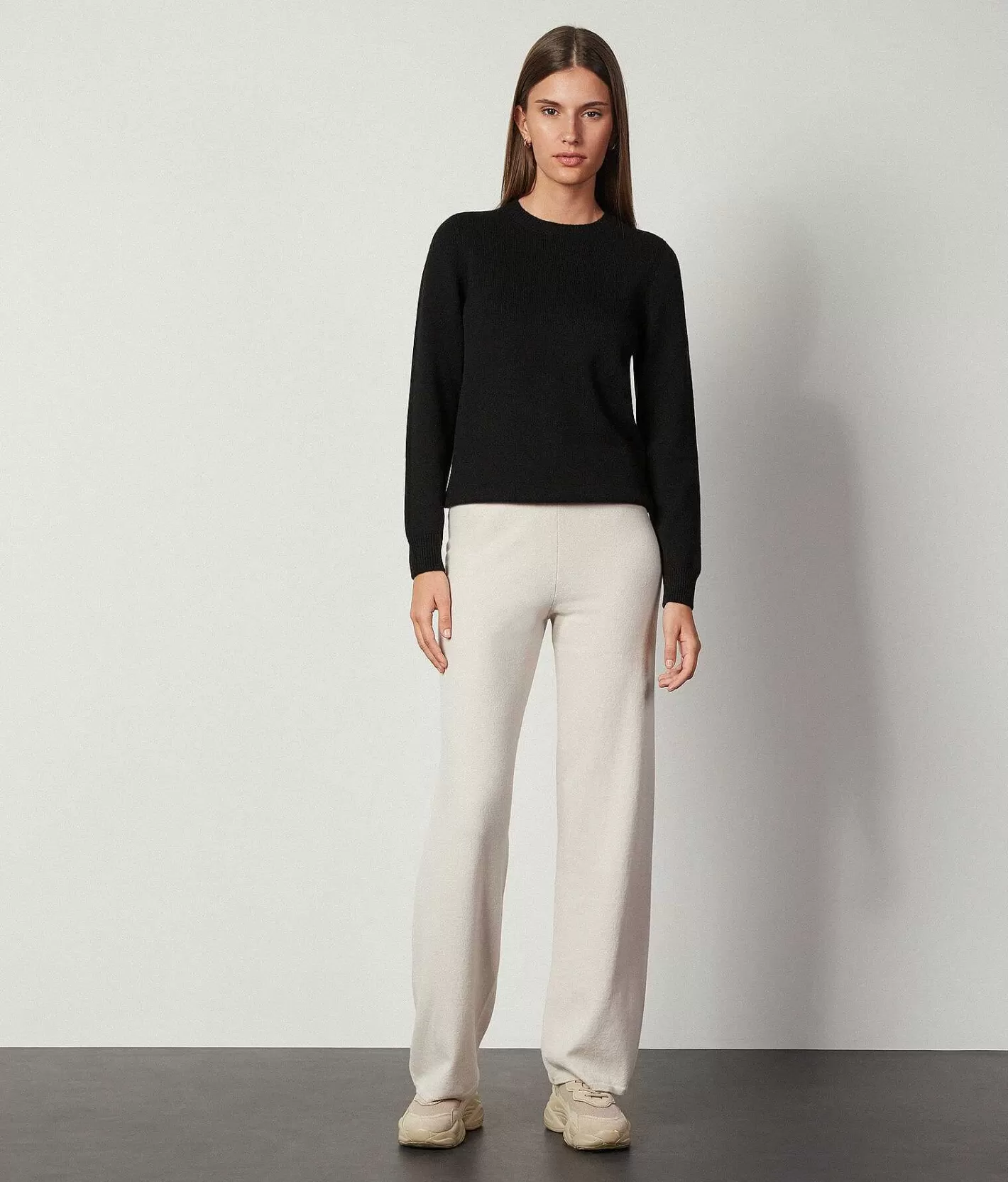 Falconeri Pantaloni Cashmere Ultrasoft A Palazzo Clearance