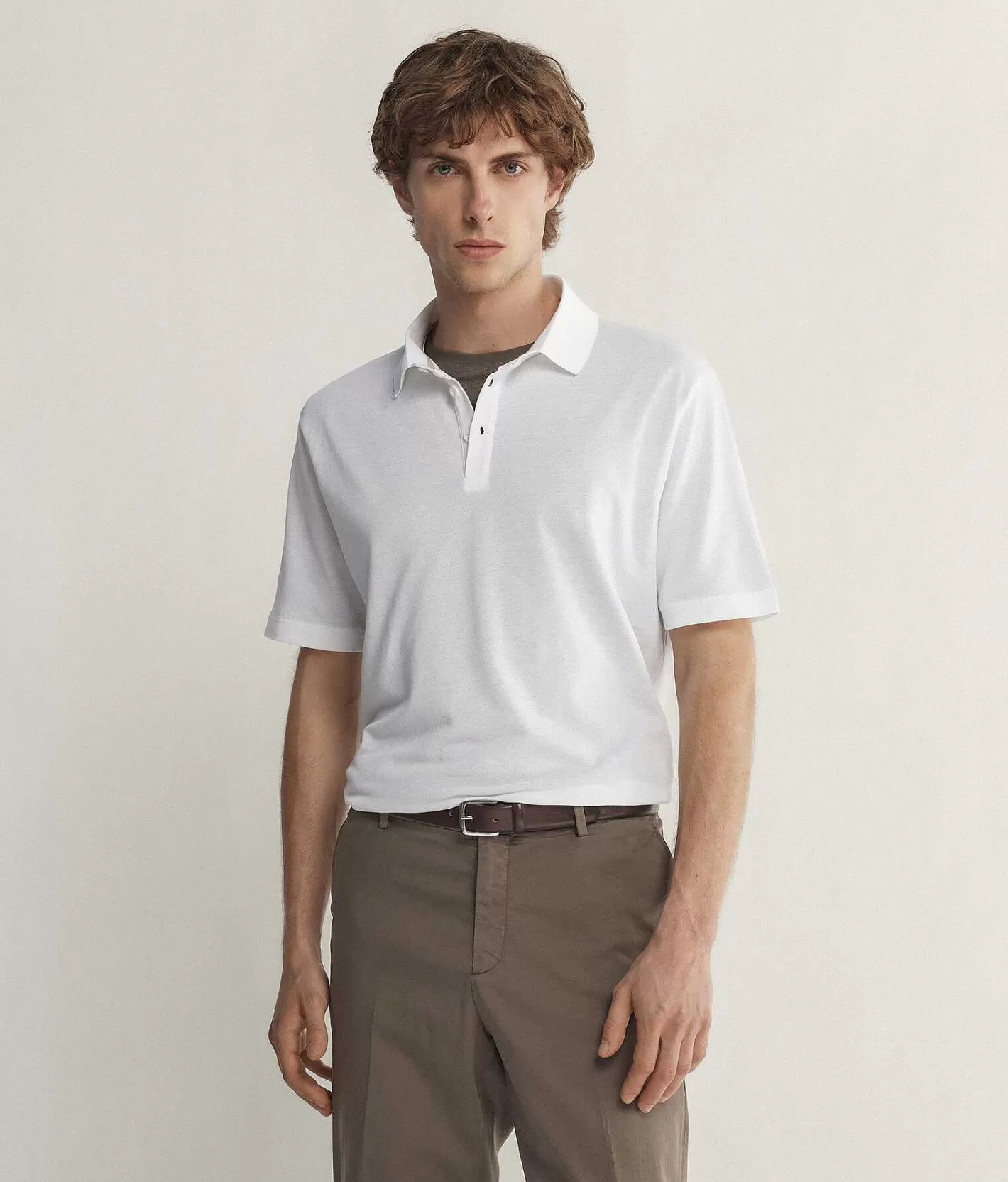 Falconeri Polo Manica Corta In Piquet Cotone Seta Clearance