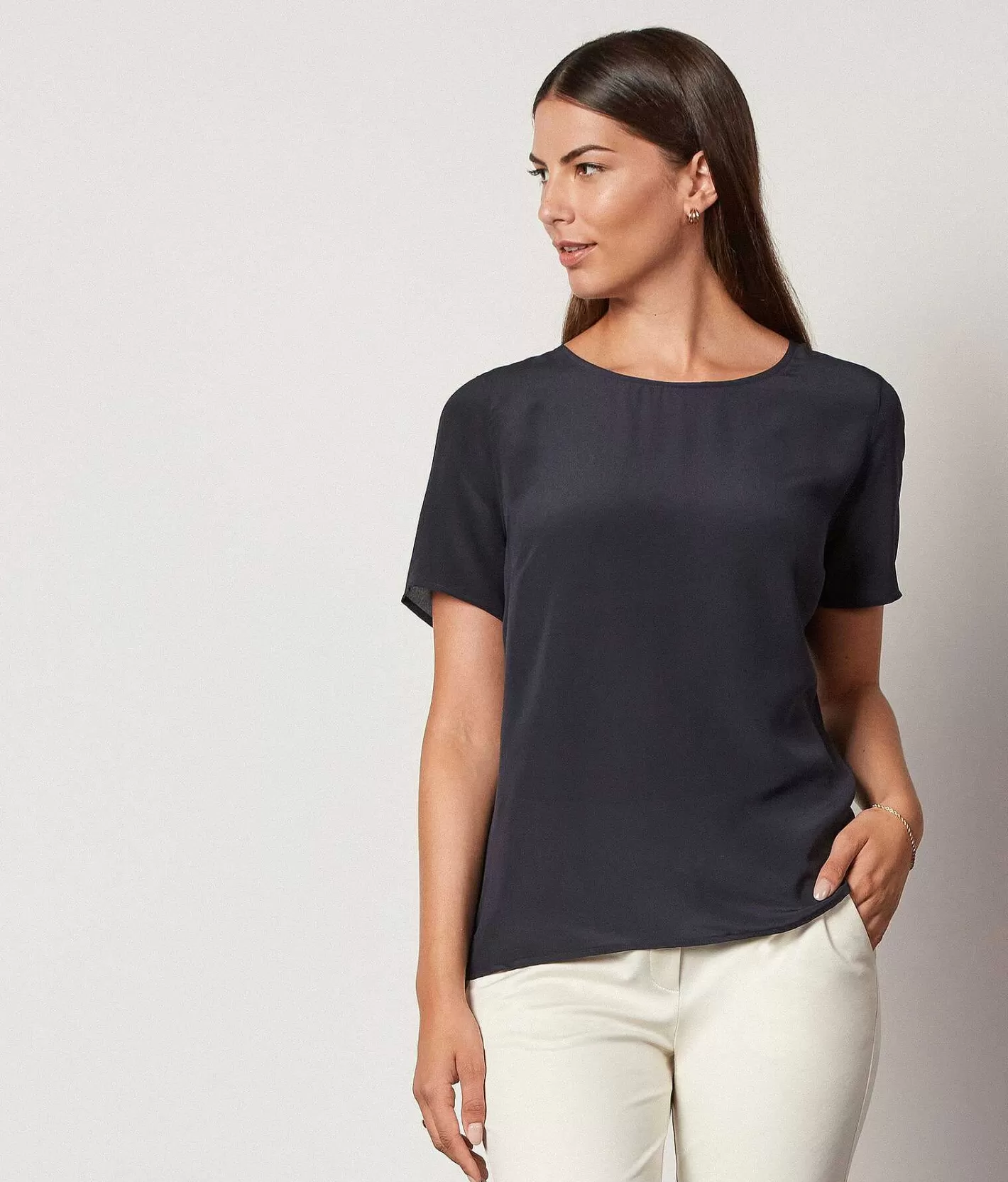 Falconeri T-Shirt Girocollo In Seta Best Sale